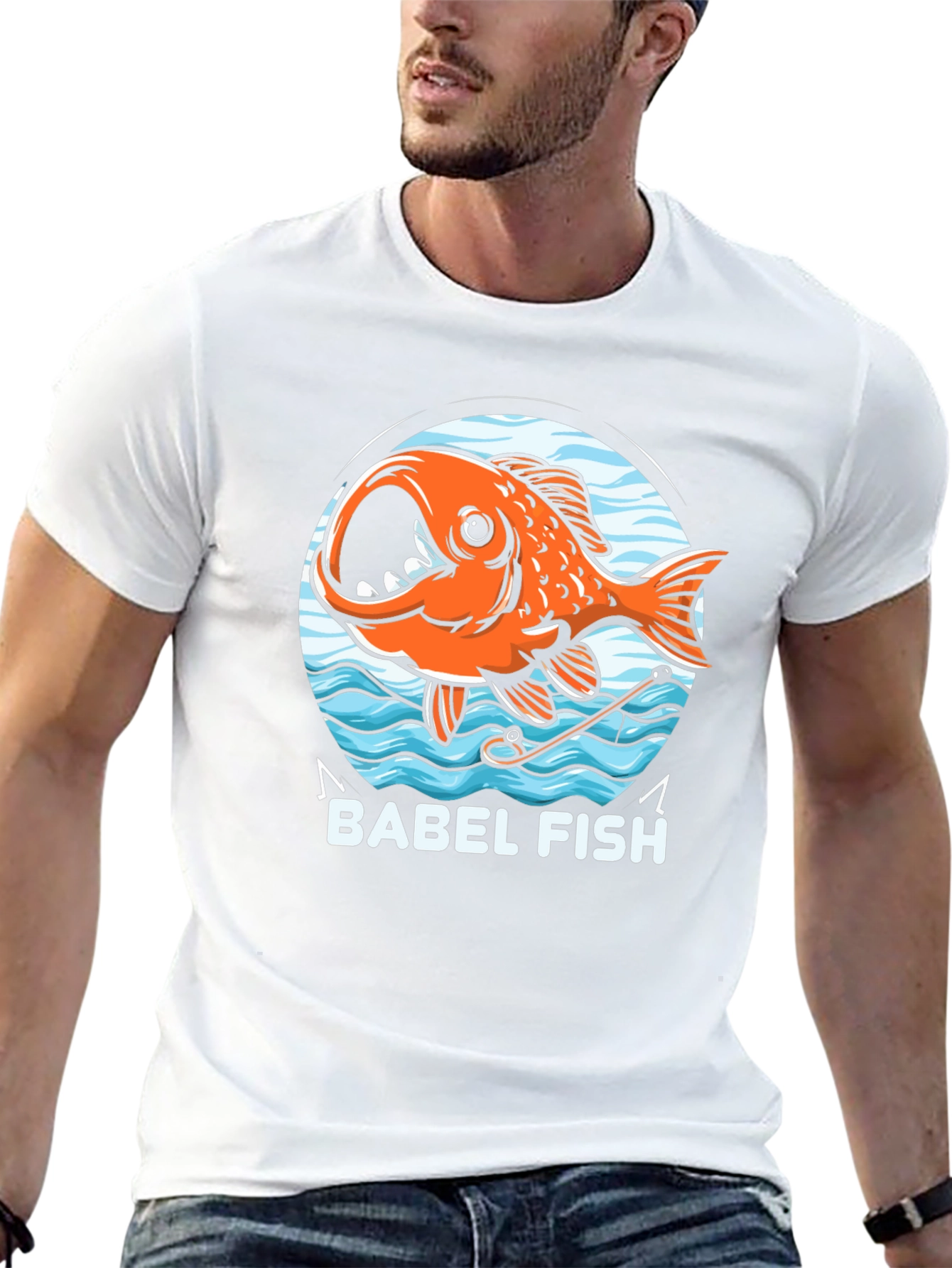 Babel Fish Graphic T-Shirt - Sci-Fi Humor Tee