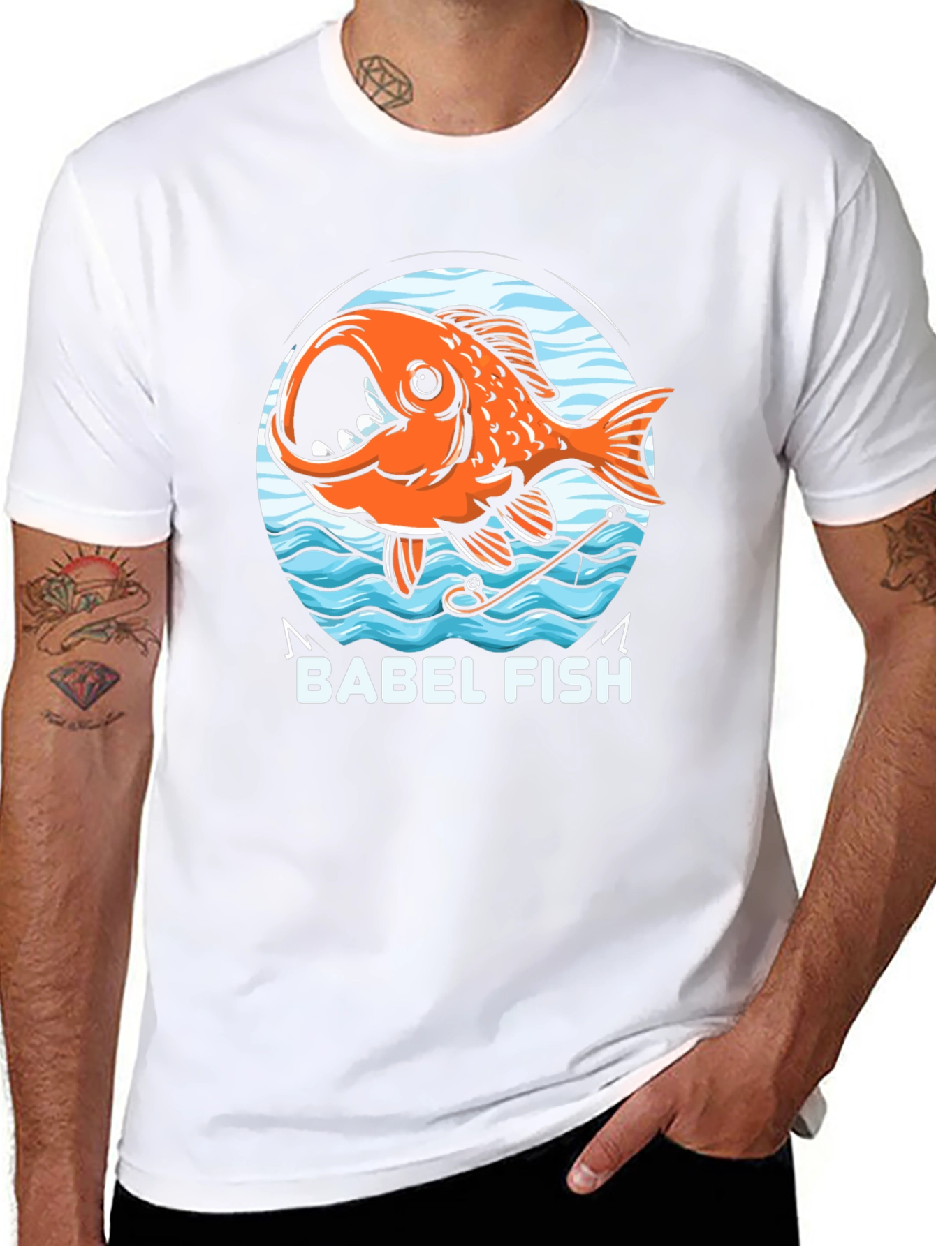 Babel Fish Graphic T-Shirt - Sci-Fi Humor Tee