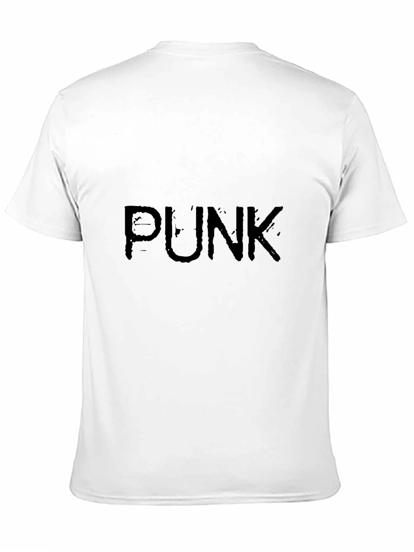 Distressed PUNK Graphic Black T-Shirt