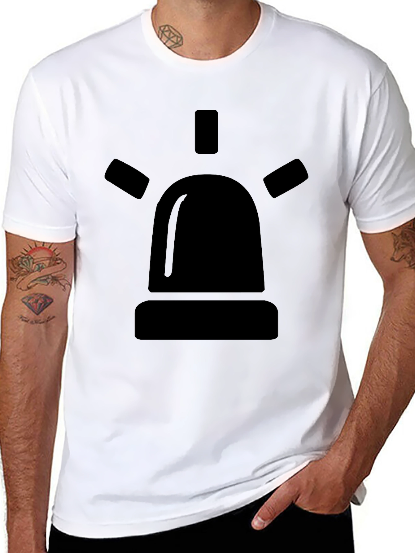 Siren Graphic Tee - Classic Black Comfort