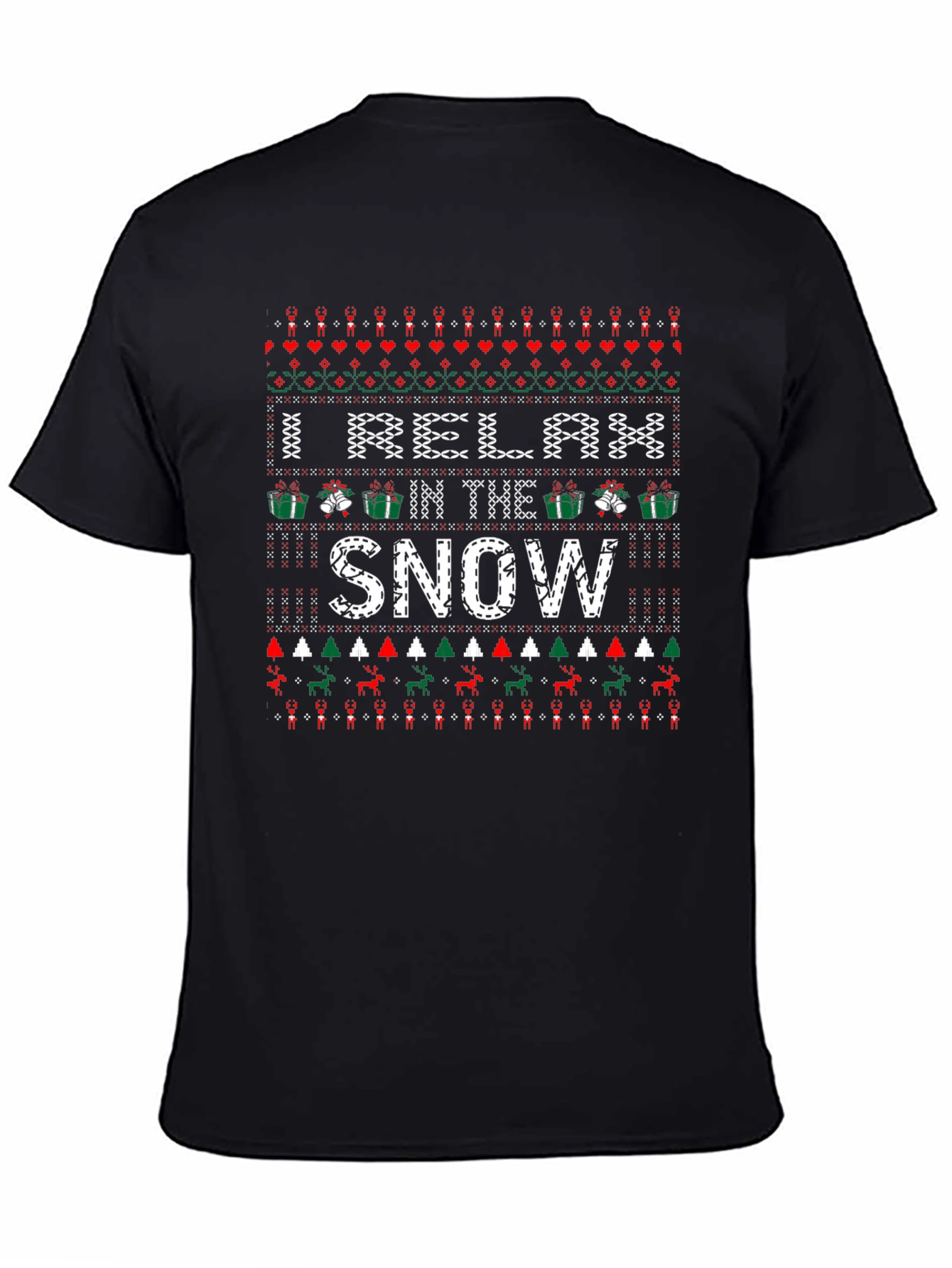 Relax in the Snow Ugly Christmas T-Shirt