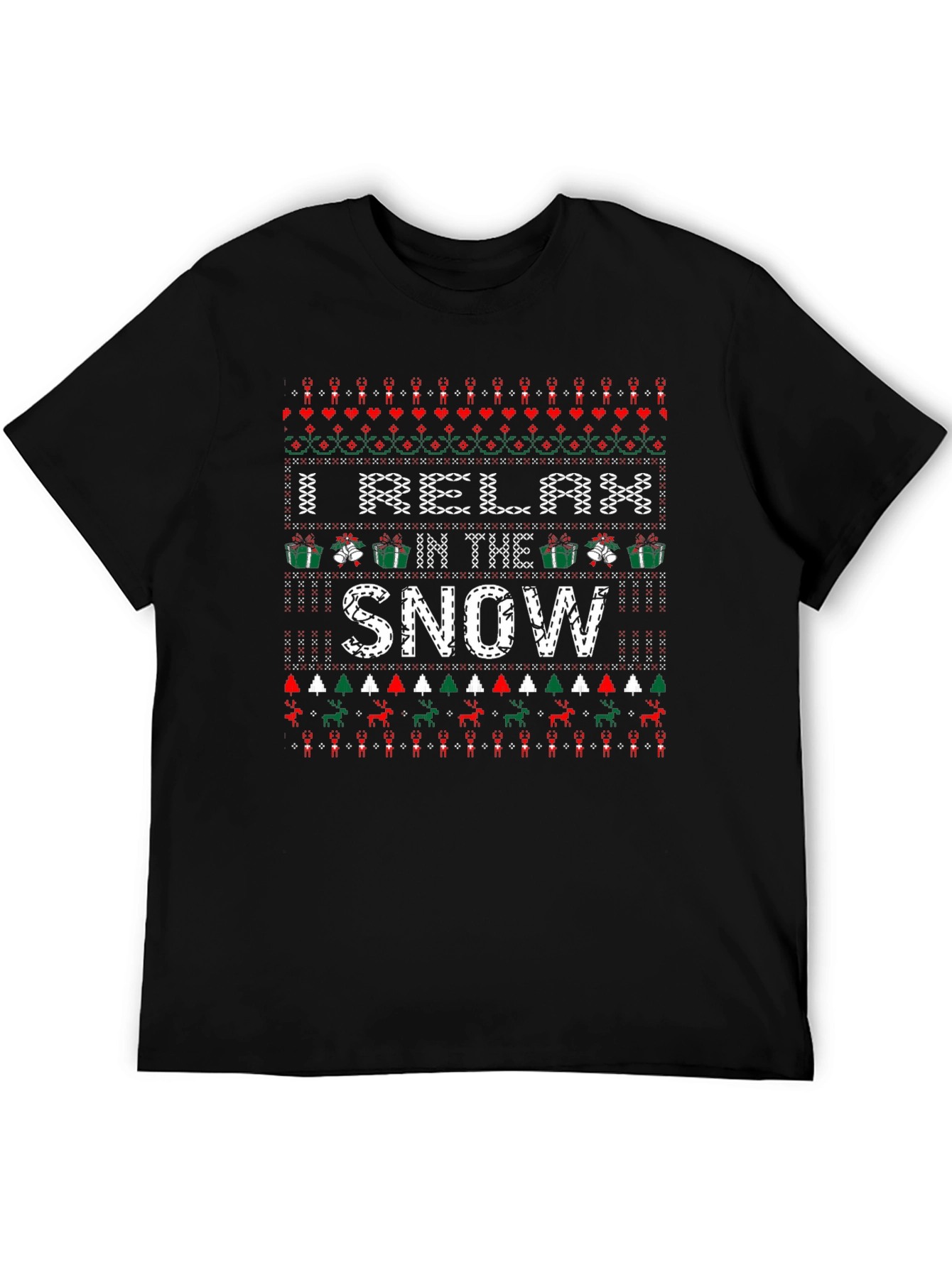 Relax in the Snow Ugly Christmas T-Shirt