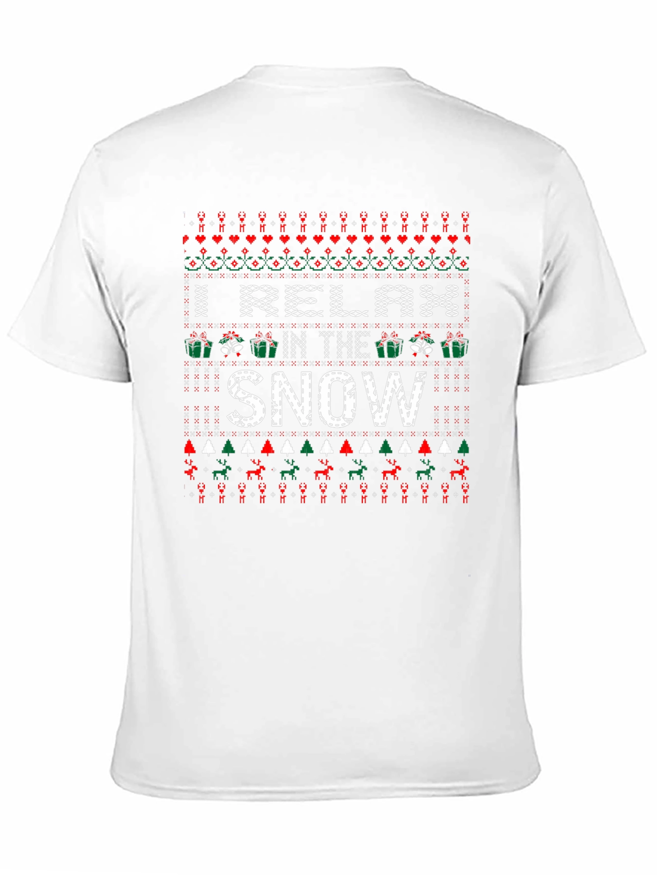 Relax in the Snow Ugly Christmas T-Shirt