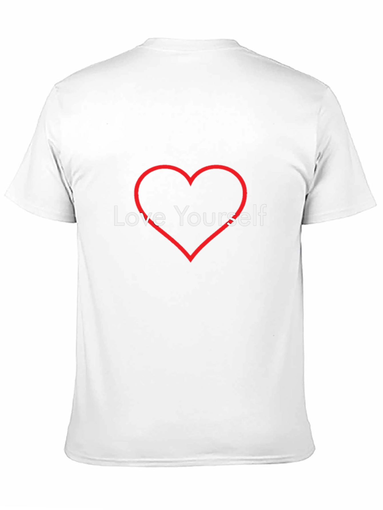 Love Yourself Heart Tee - Stylish Comfort
