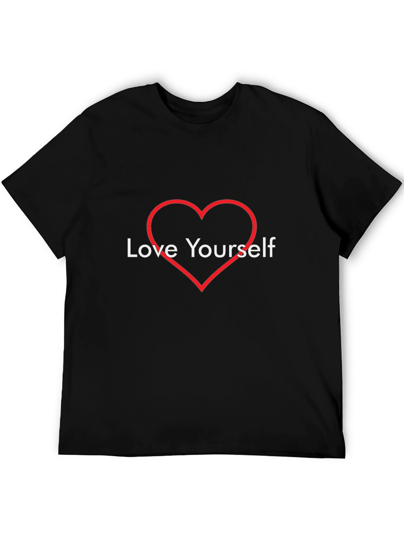 Love Yourself Heart Tee - Stylish Comfort