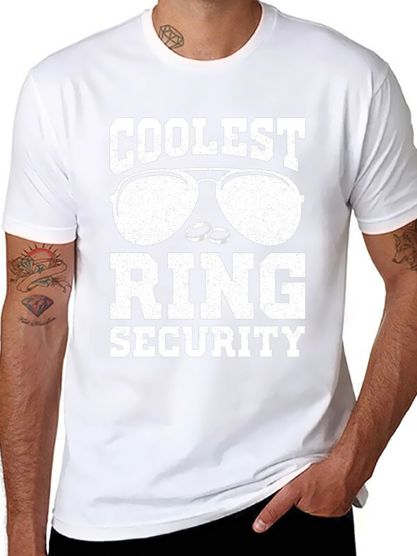Coolest Ring Security Wedding T-Shirt