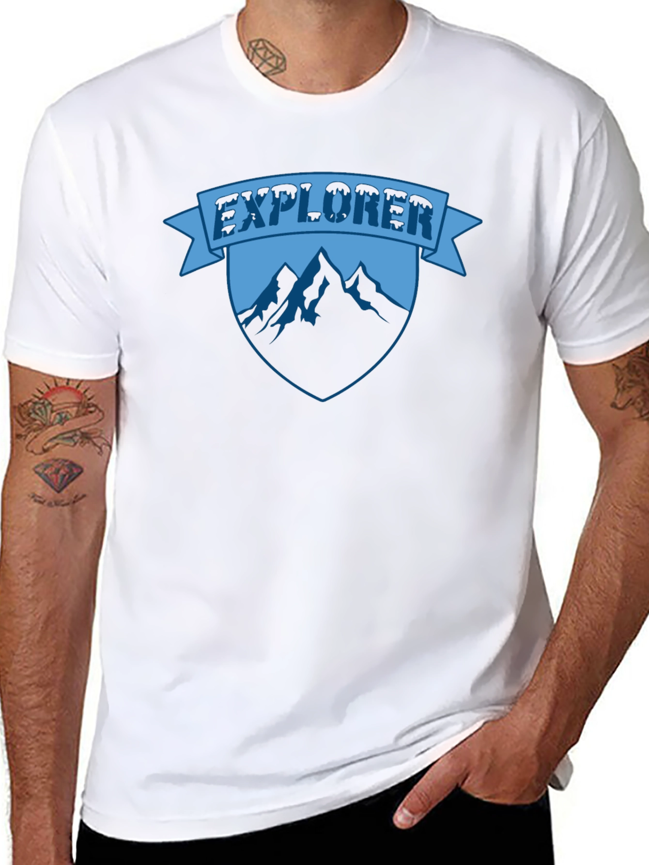 Explorer Mountain Graphic T-Shirt