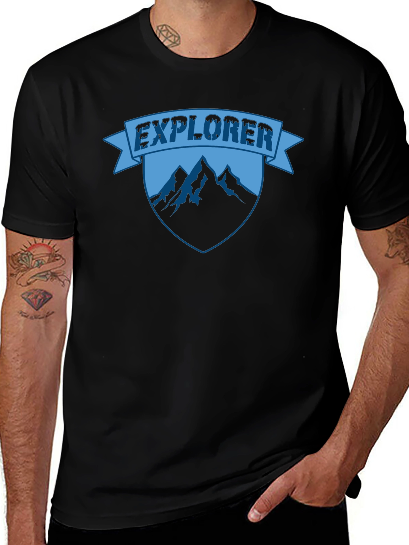 Explorer Mountain Graphic T-Shirt