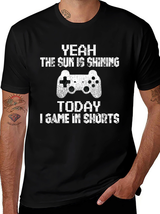 Gamer T-Shirt - Funny Gaming Controller Tee for Shorts Weather