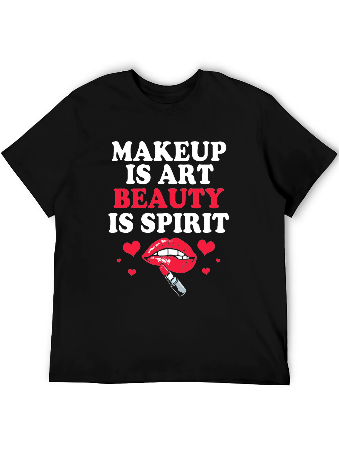 Makeup is Art Beauty is Spirit Graphic Tee