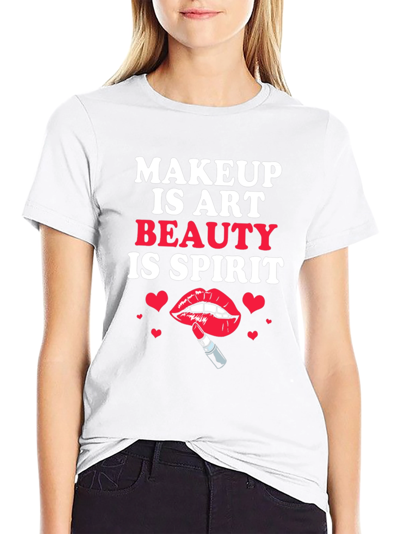 Makeup is Art Beauty is Spirit Graphic Tee