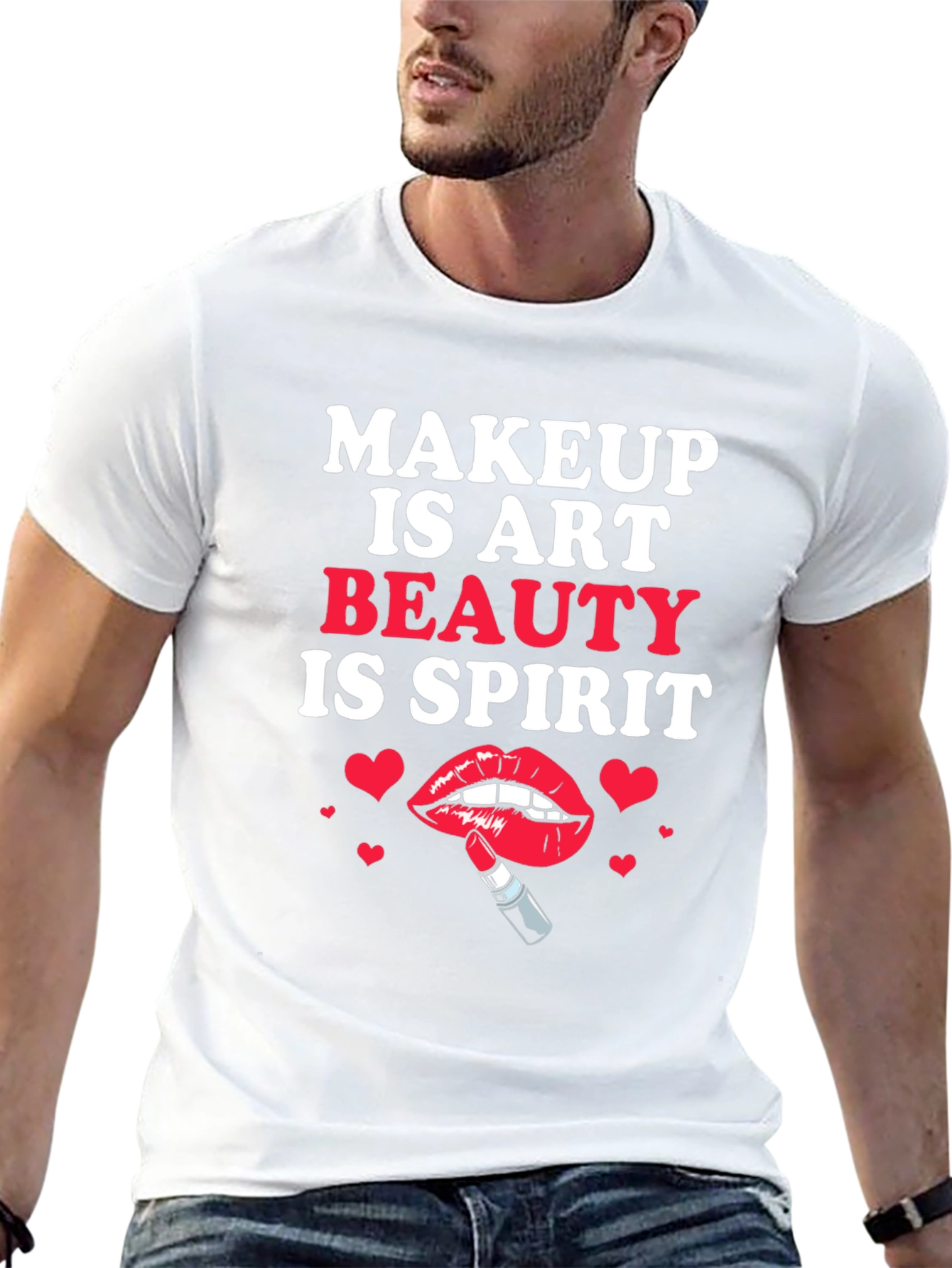 Makeup is Art Beauty is Spirit Graphic Tee