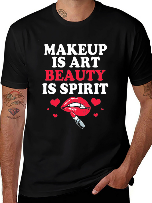 Makeup is Art Beauty is Spirit Graphic Tee