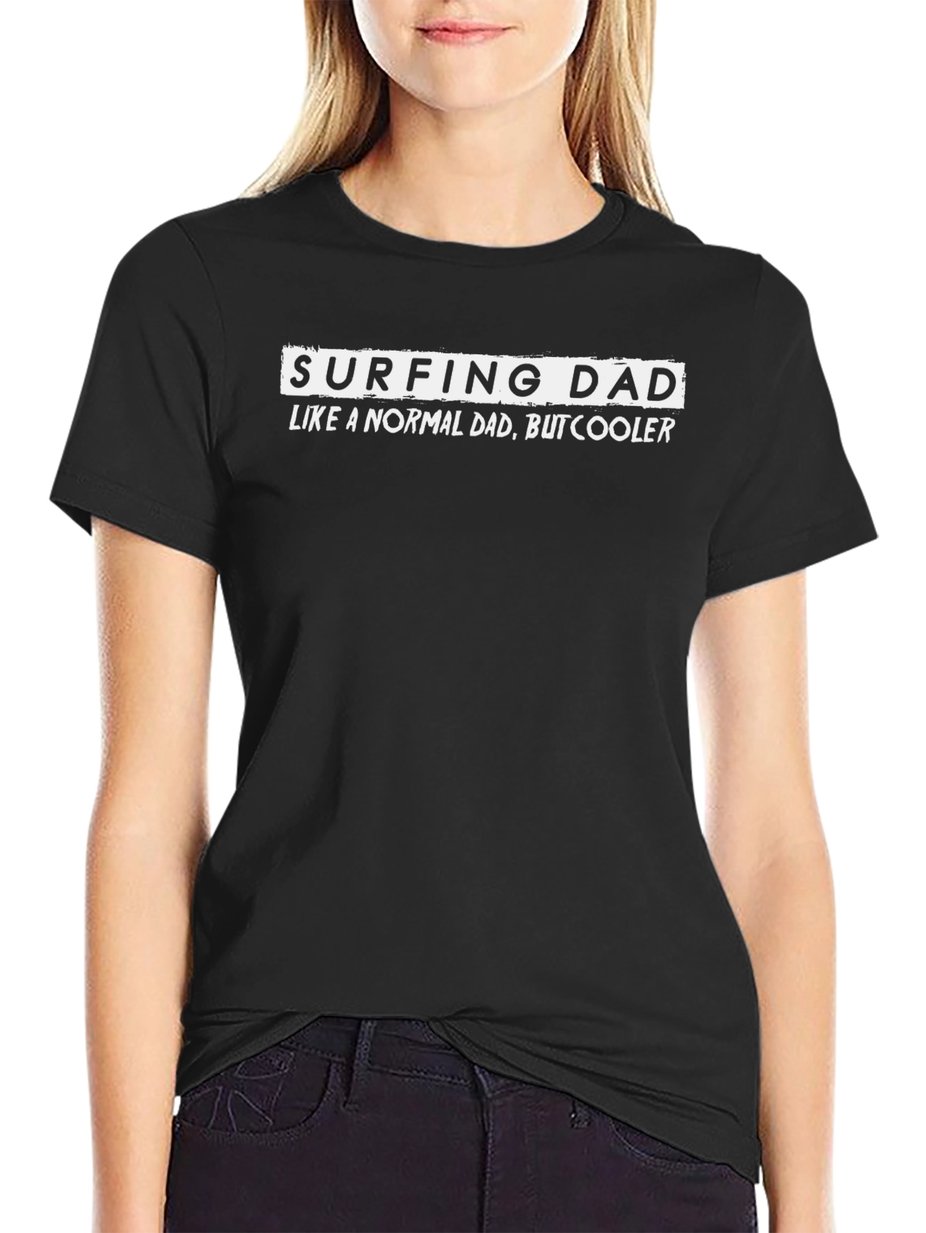 Surfing Dad Graphic Tee - Cool Dad Shirt