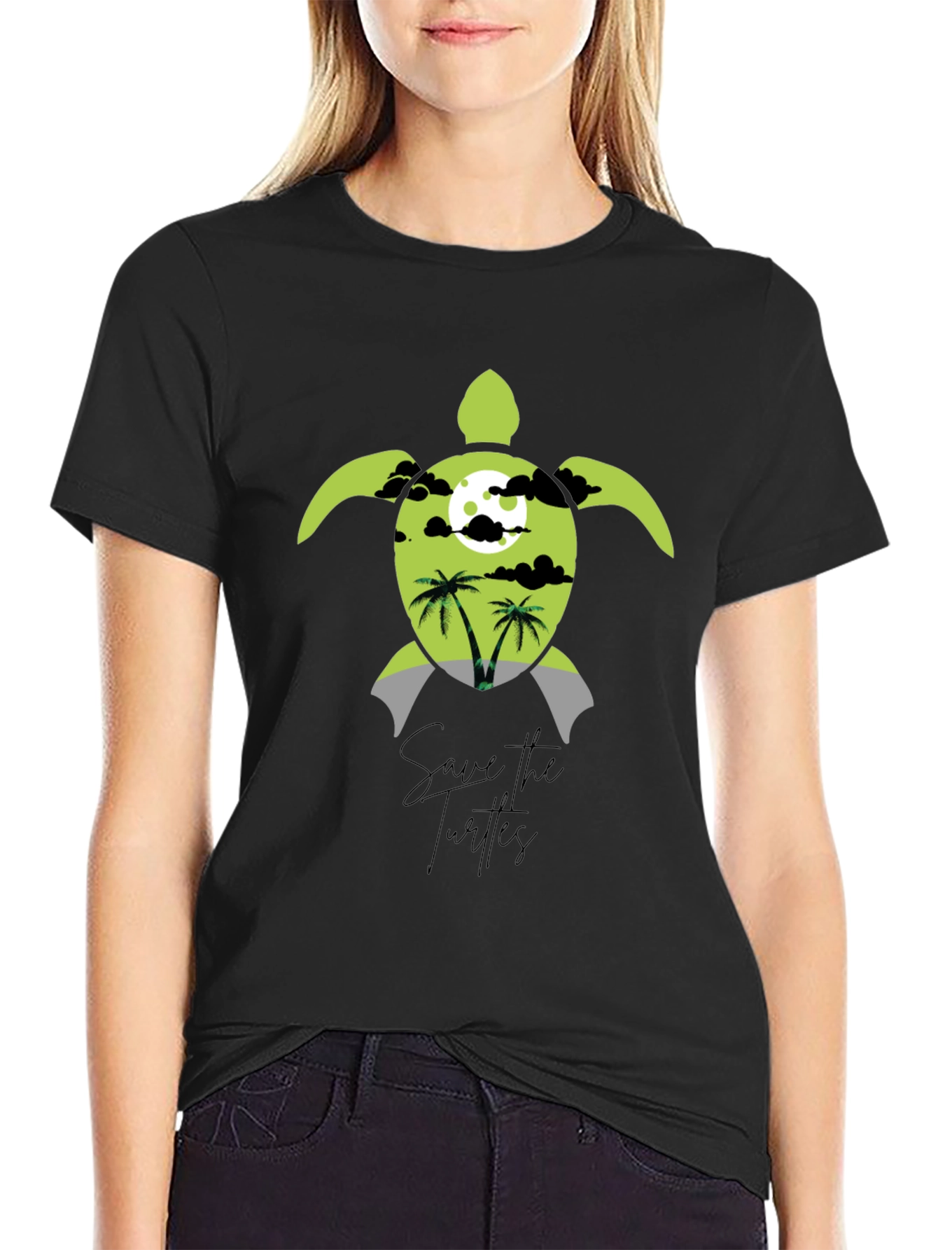 Save the Turtles Graphic T-Shirt