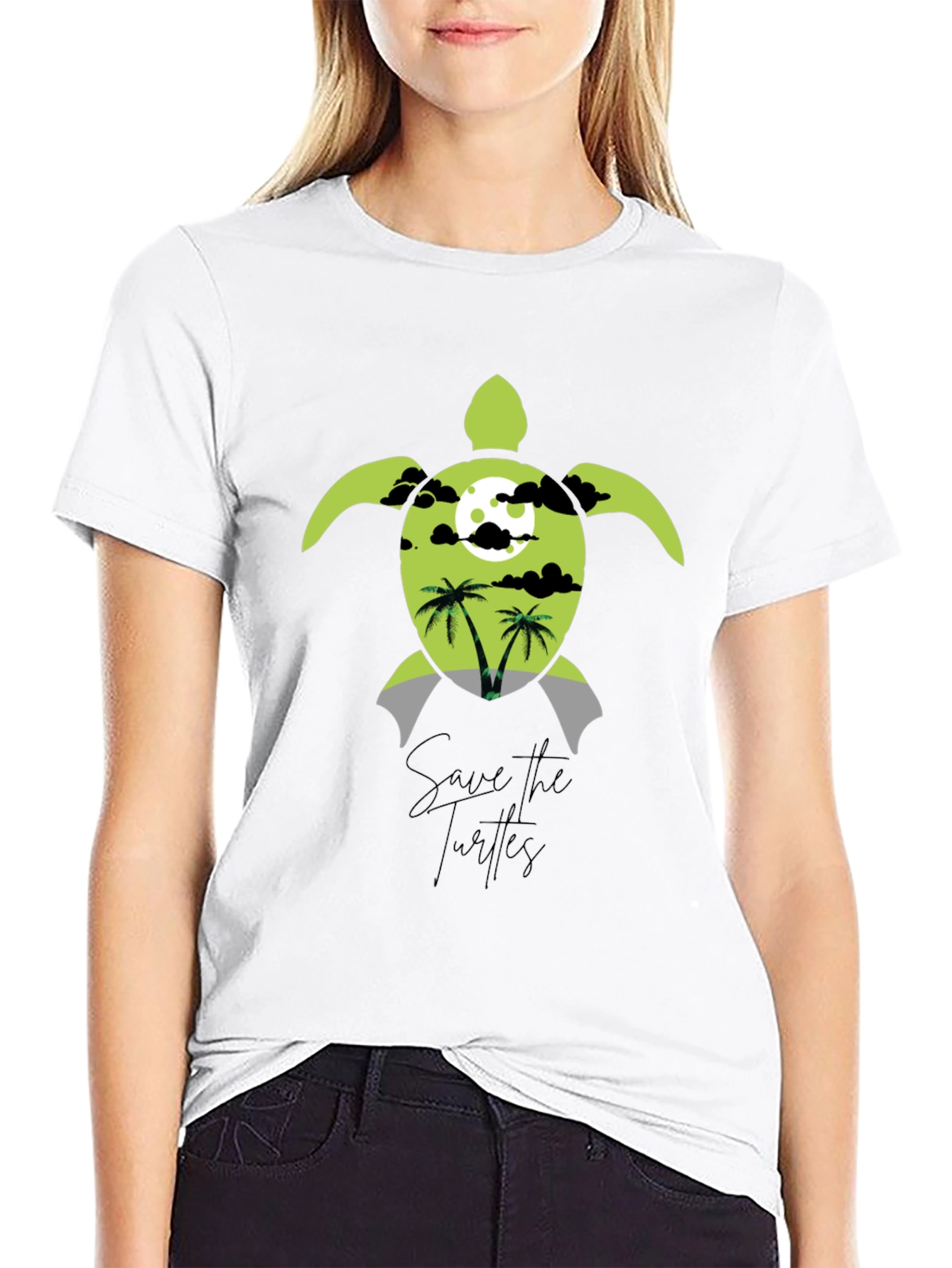 Save the Turtles Graphic T-Shirt