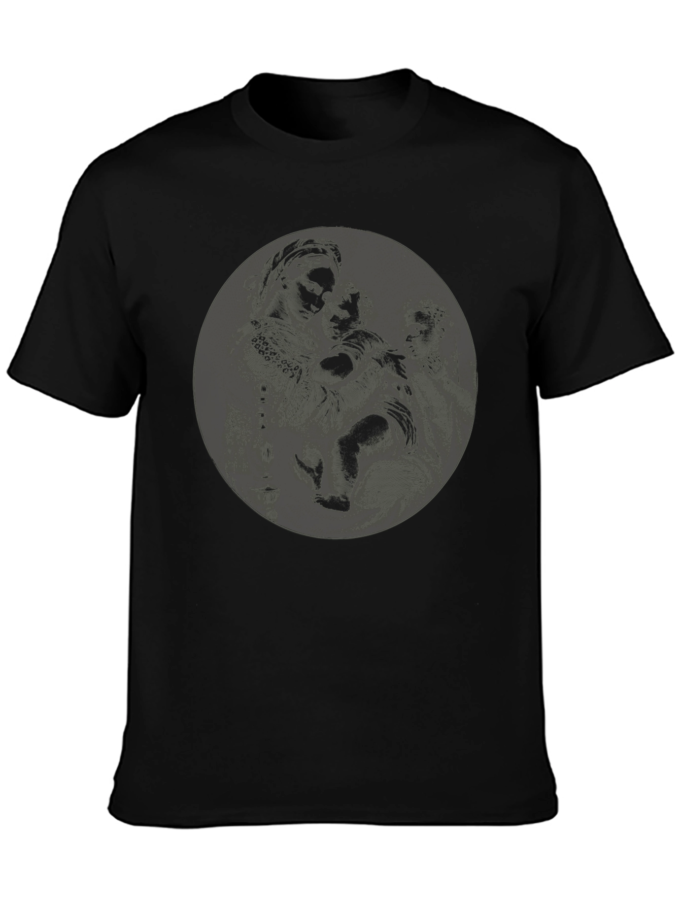 Black Graphic Print T-Shirt