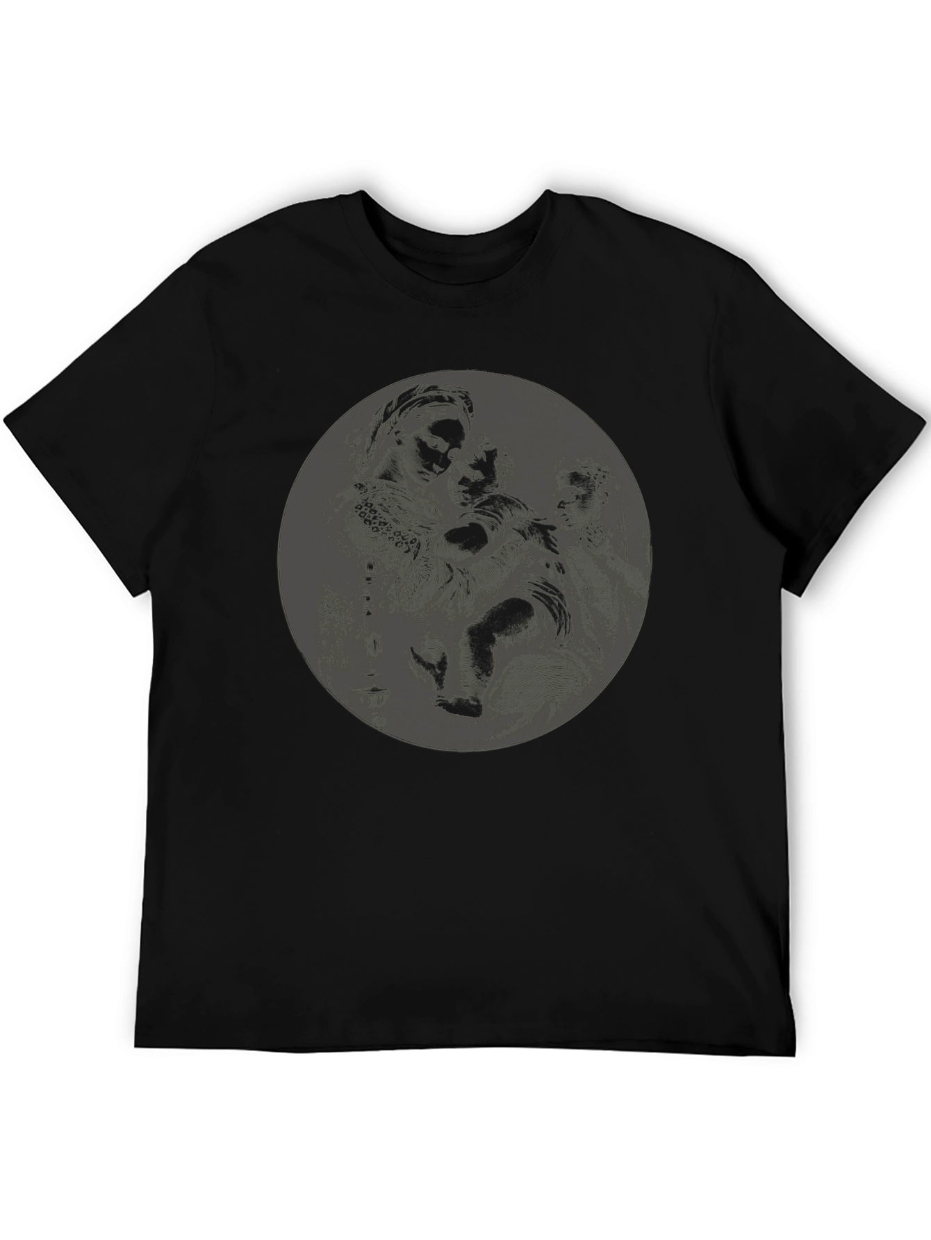 Black Graphic Print T-Shirt