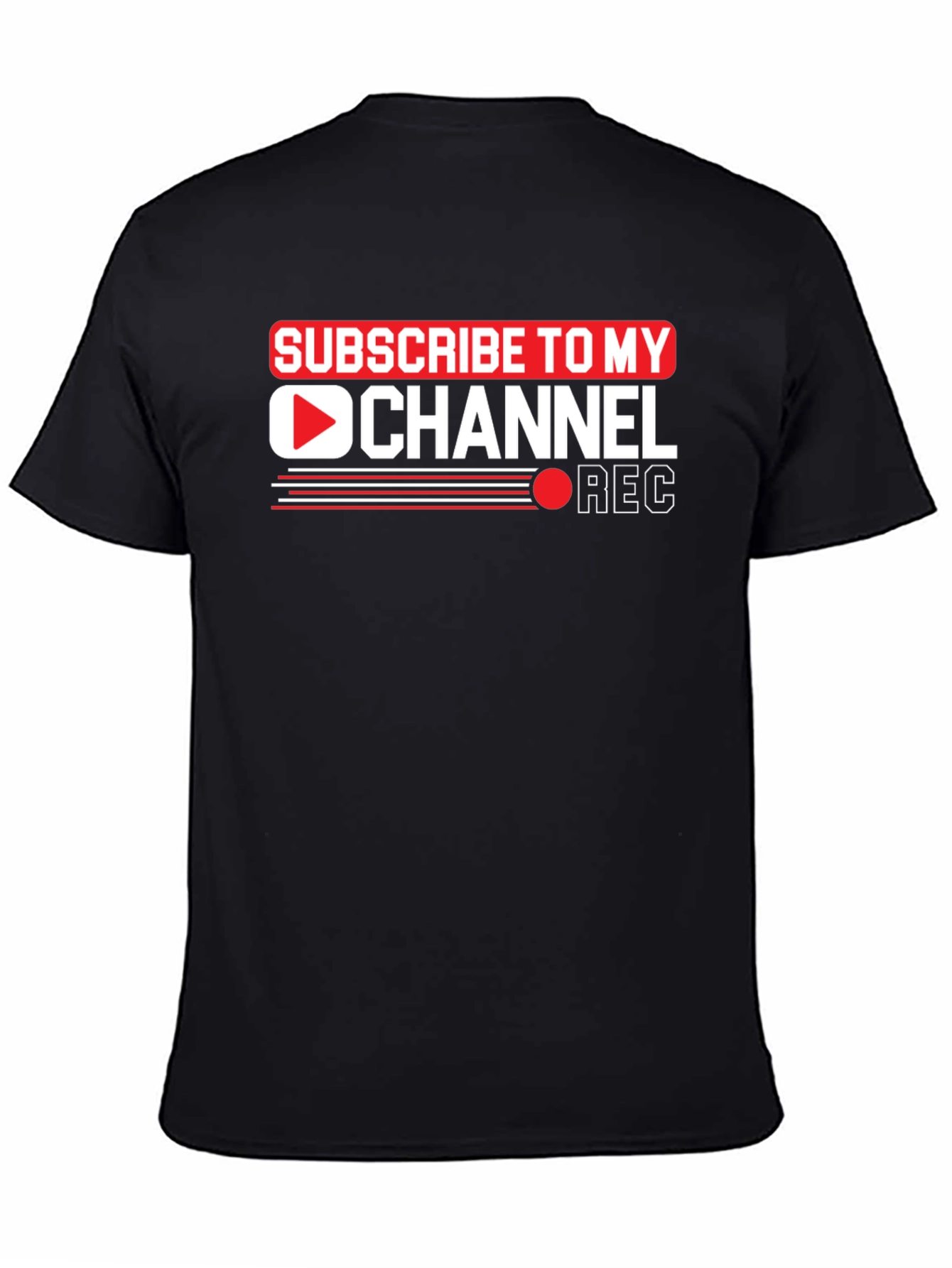 Subscribe to My Channel Black Graphic Tee