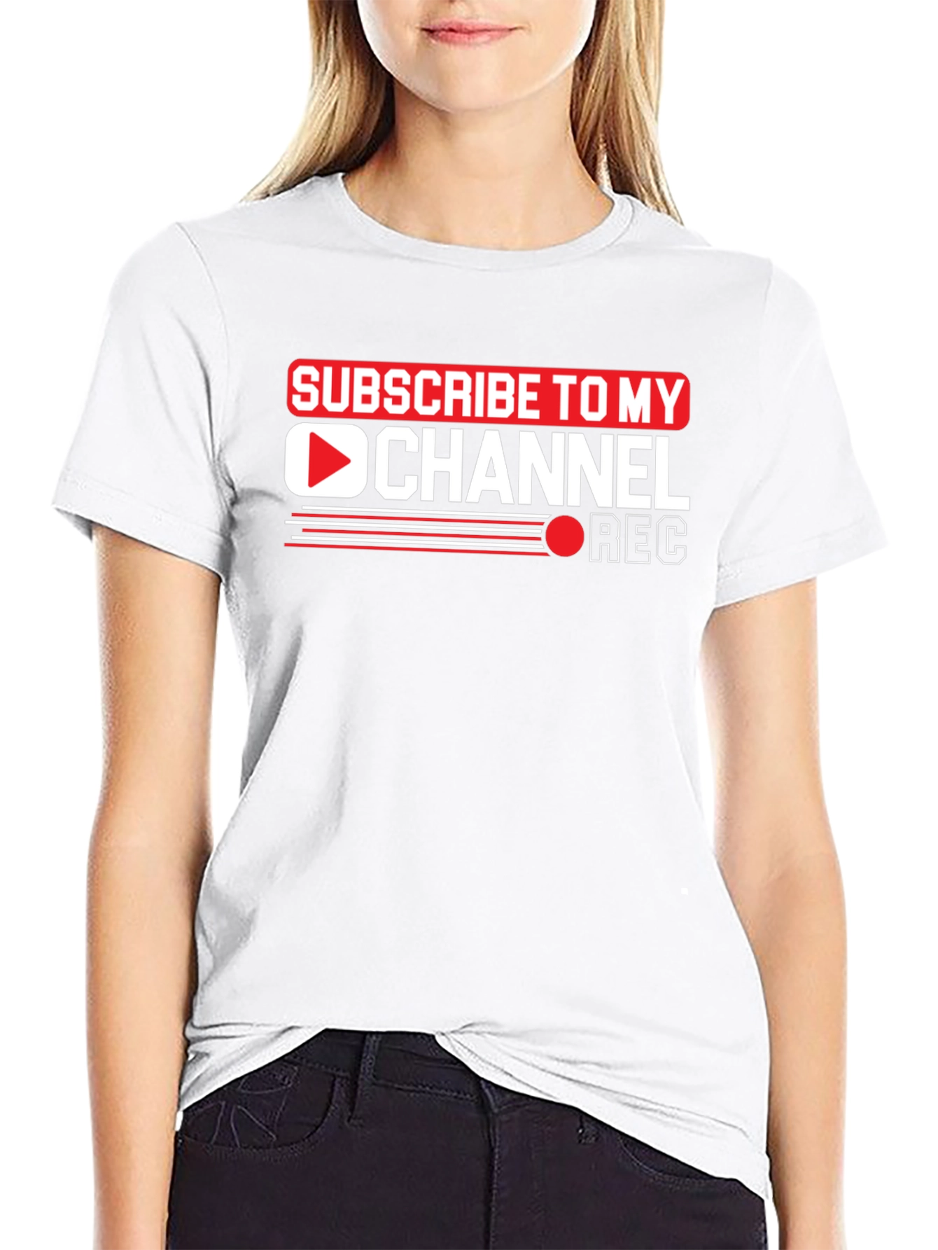 Subscribe to My Channel Black Graphic Tee