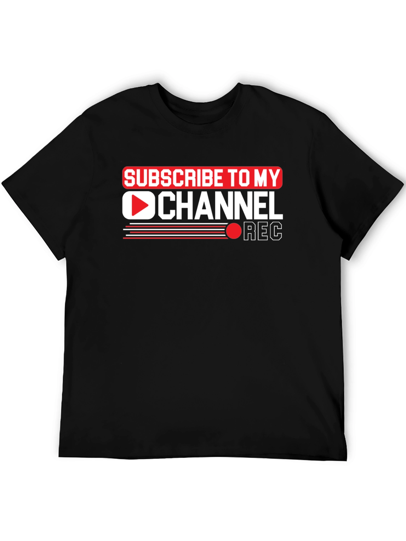 Subscribe to My Channel Black Graphic Tee