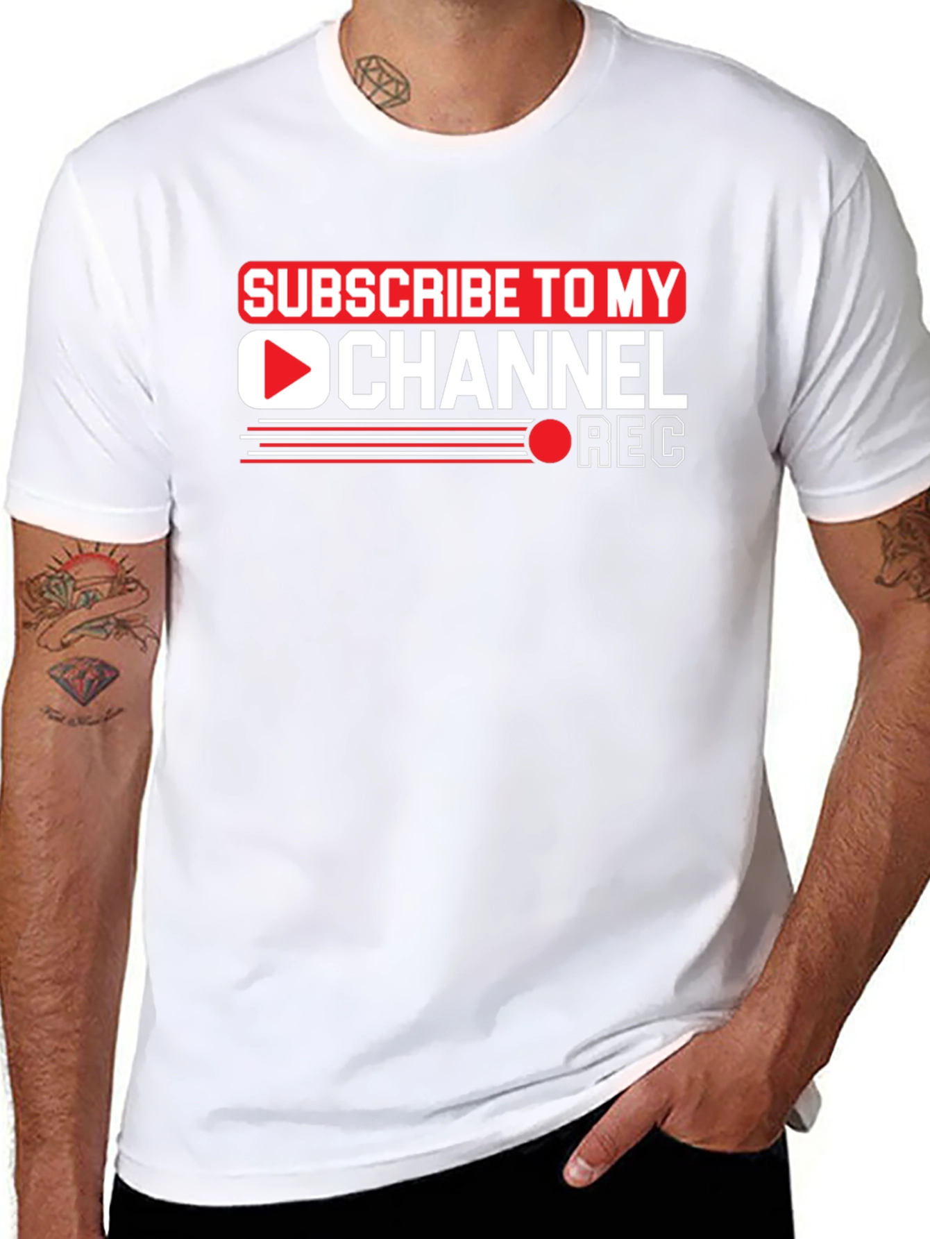 Subscribe to My Channel Black Graphic Tee