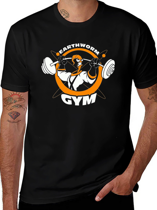 Earthworm Jim Gym Black T-Shirt