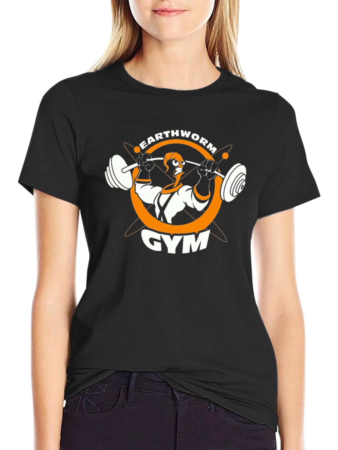 Earthworm Jim Gym Black T-Shirt