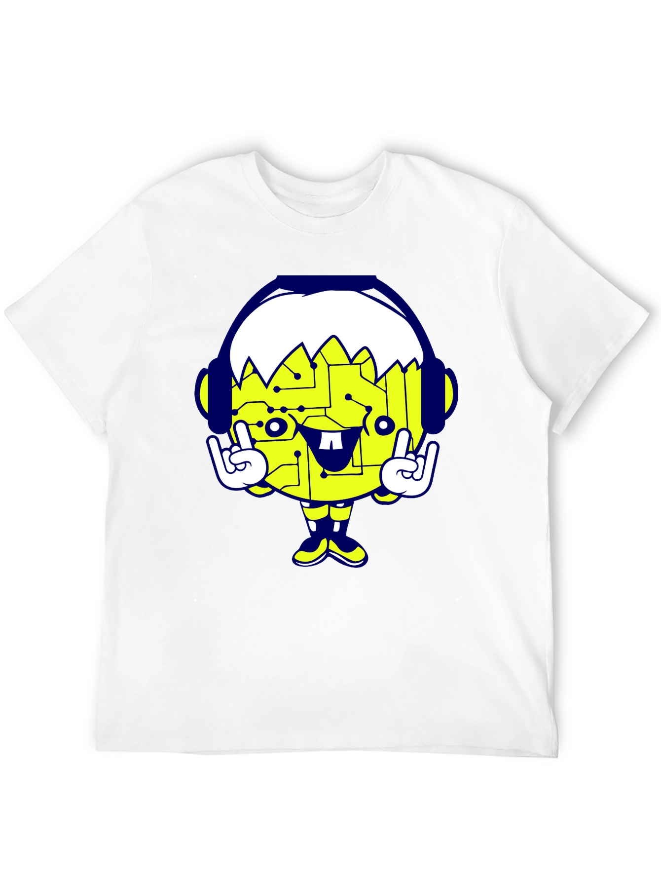 Cool Cartoon Graphic Black T-Shirt