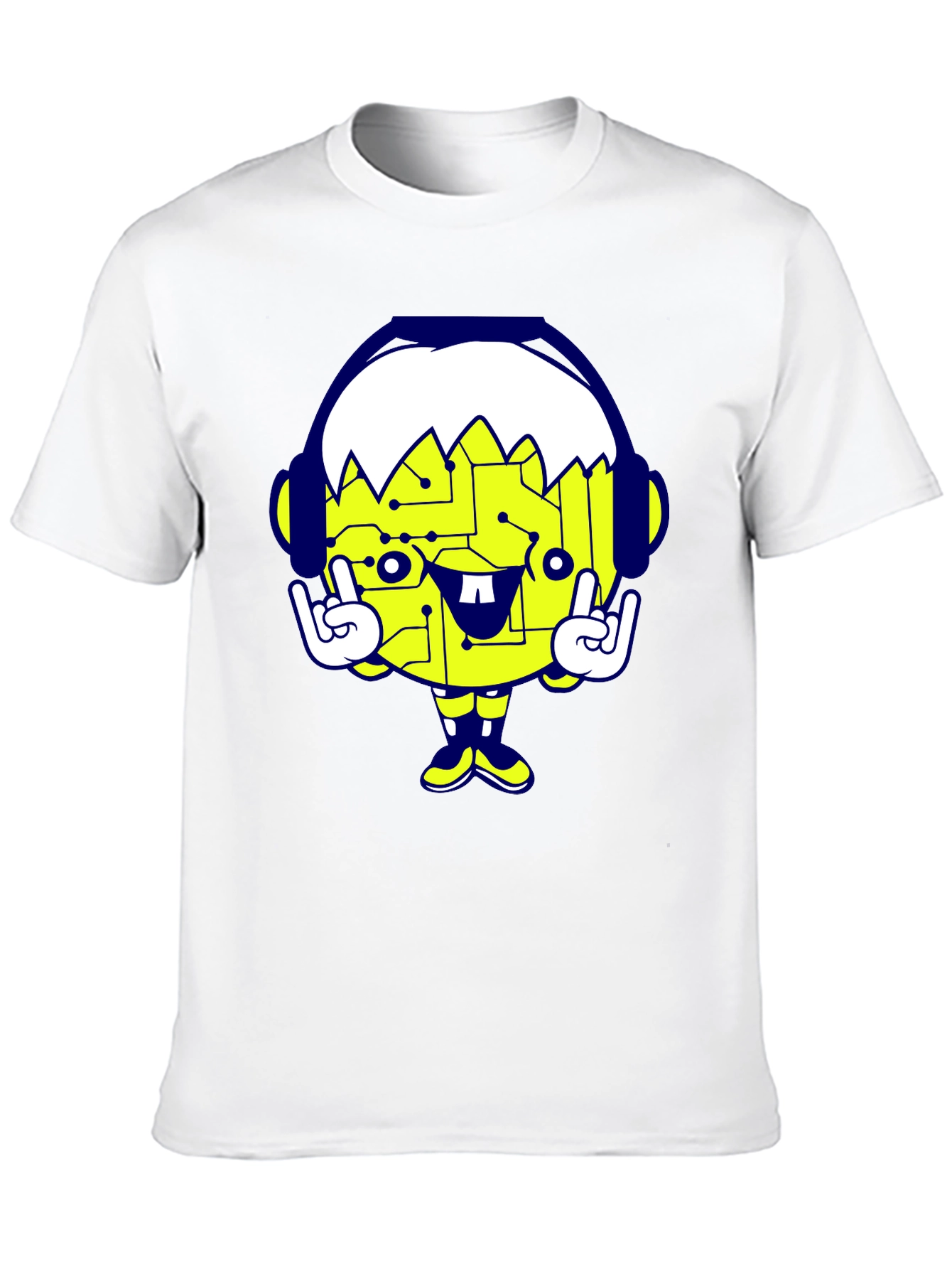 Cool Cartoon Graphic Black T-Shirt