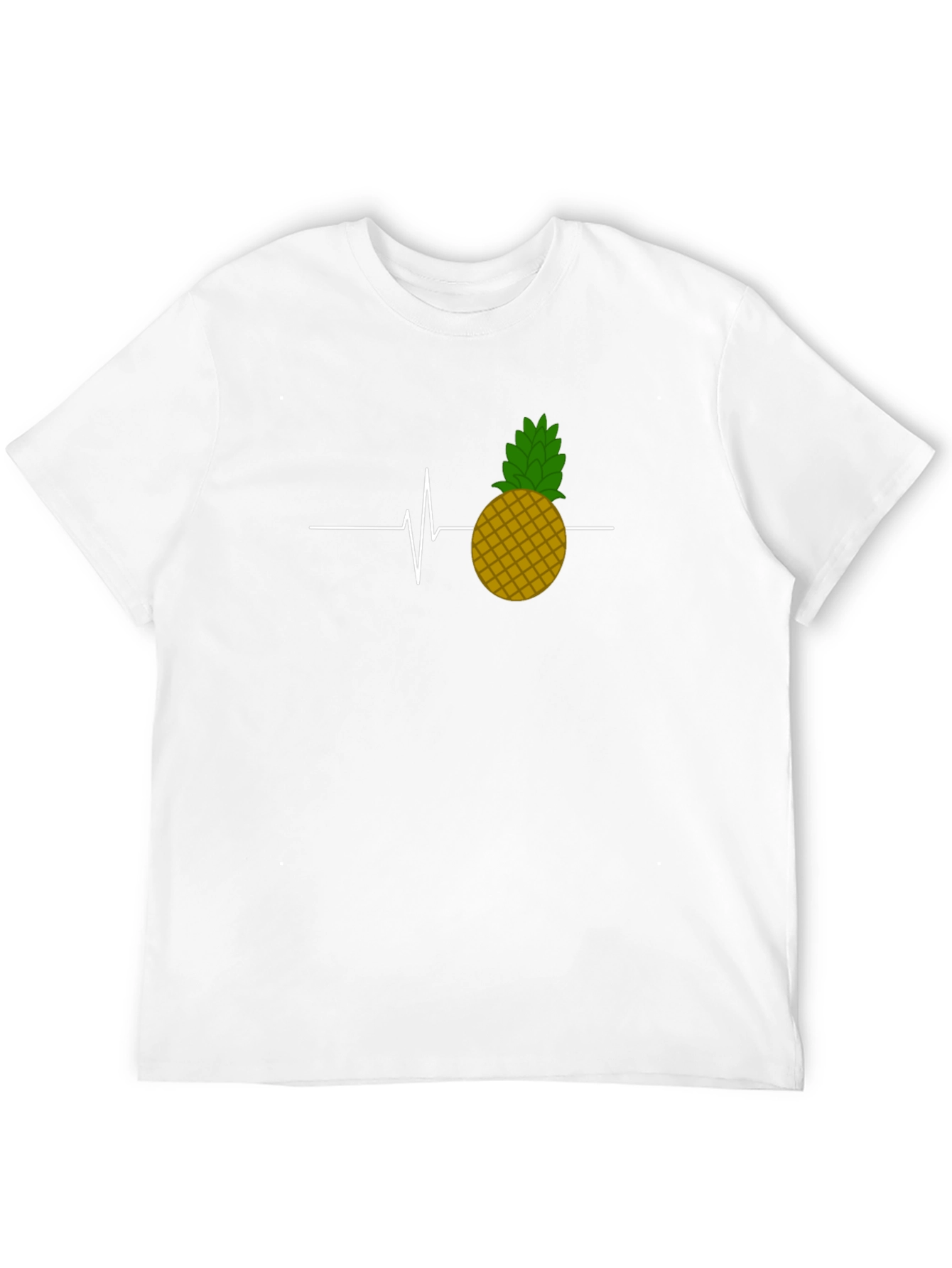 Pineapple Heartbeat Graphic Tee - Black