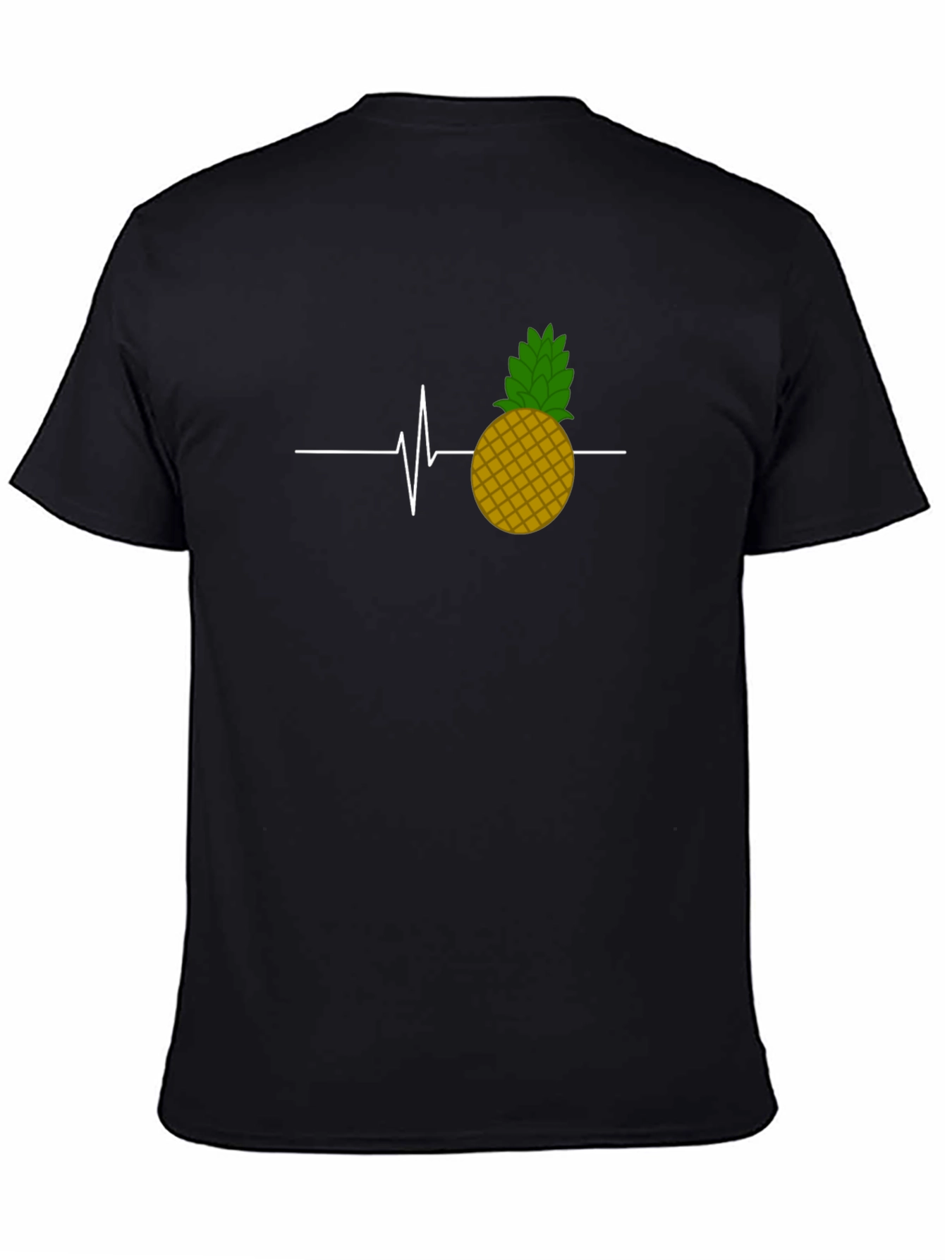 Pineapple Heartbeat Graphic Tee - Black