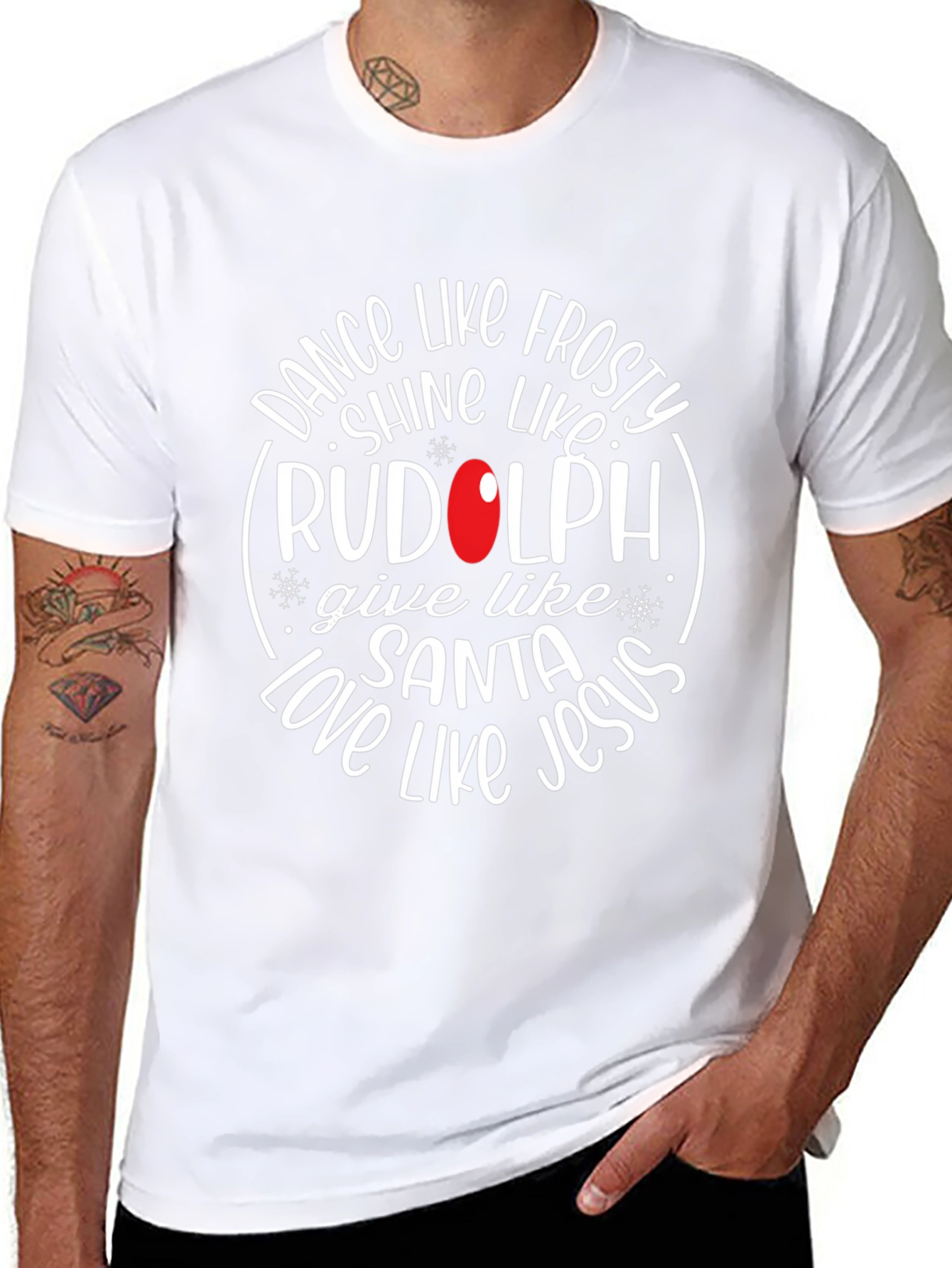 Festive Christmas Graphic Tee - Dance Like Frosty!