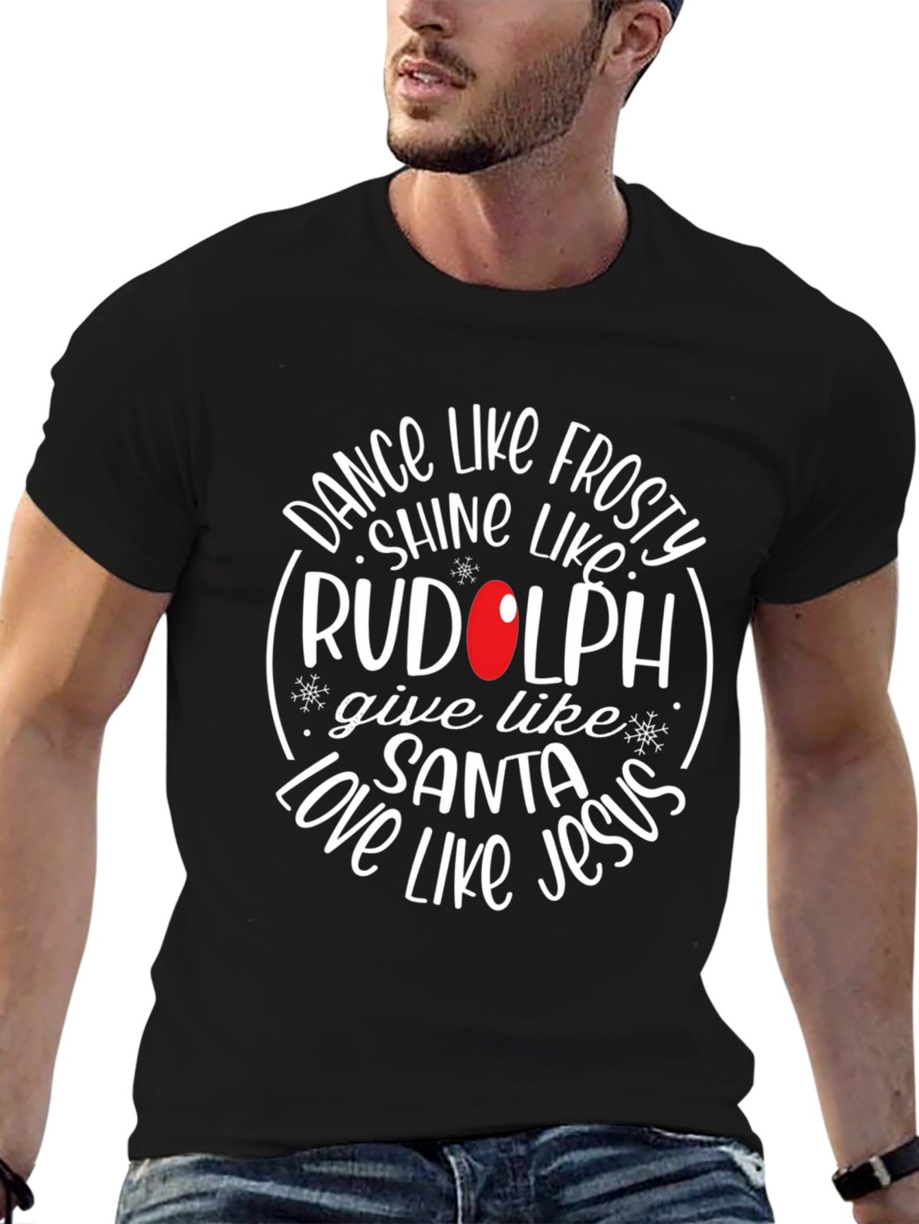 Festive Christmas Graphic Tee - Dance Like Frosty!