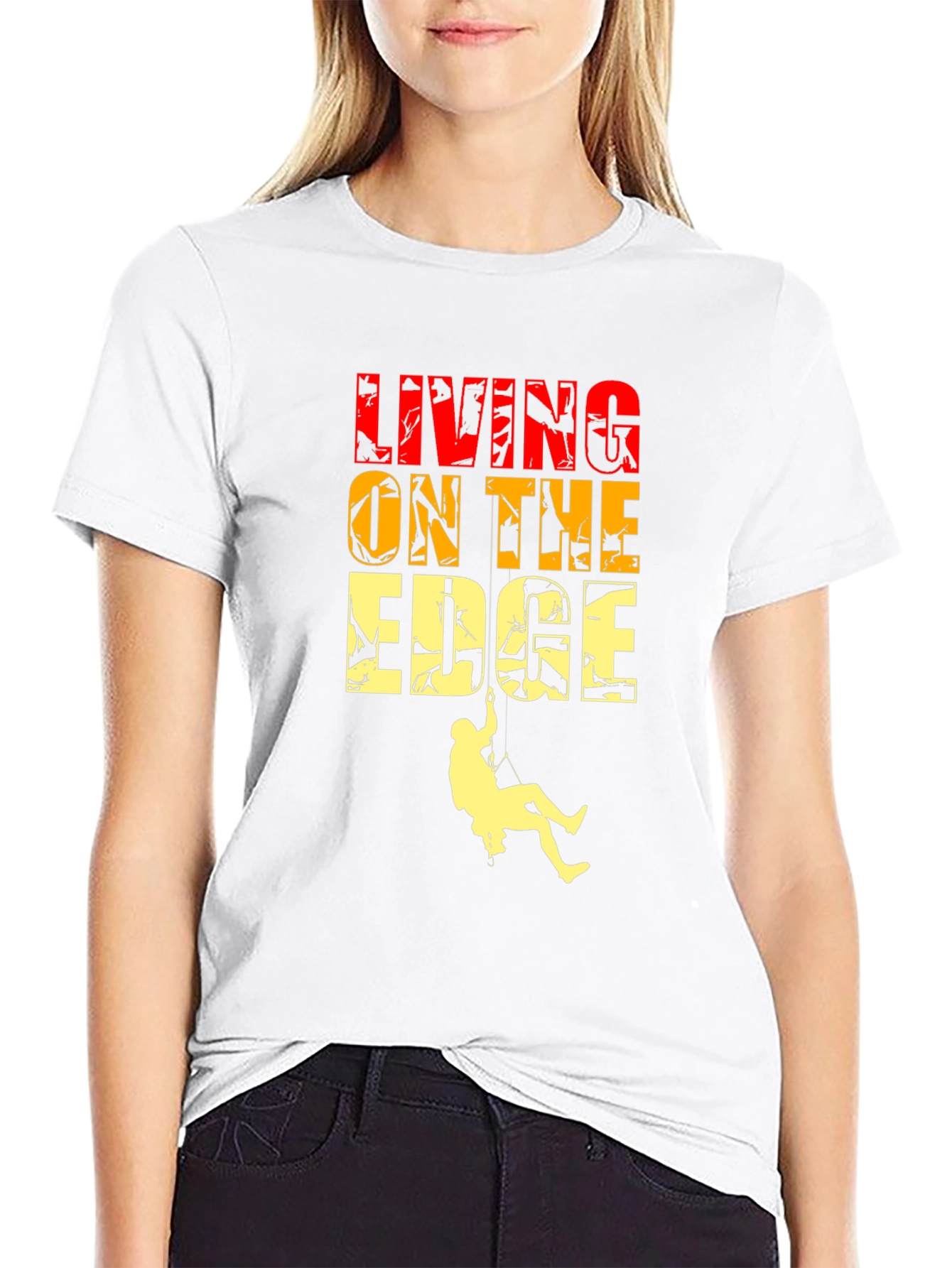 Living On The Edge Graphic T-Shirt