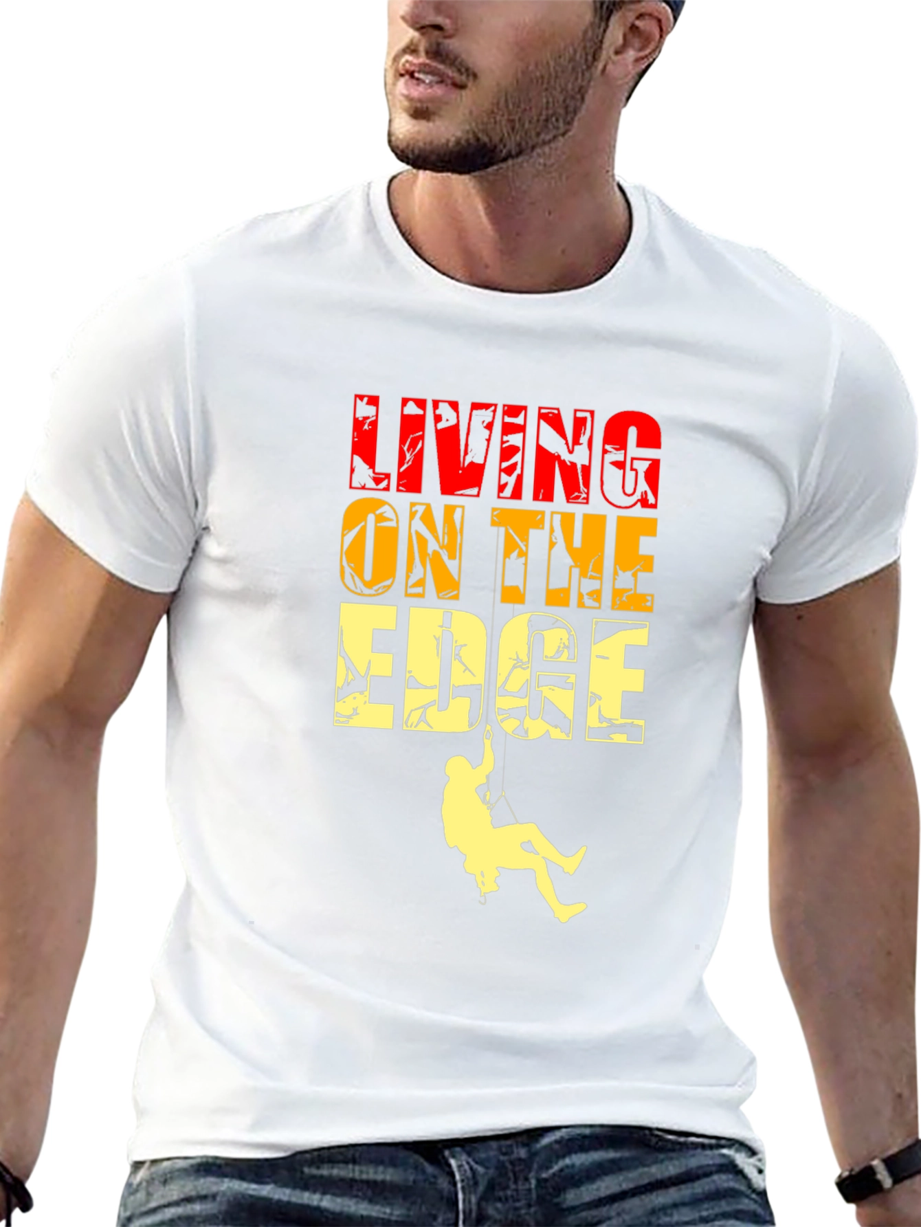 Living On The Edge Graphic T-Shirt