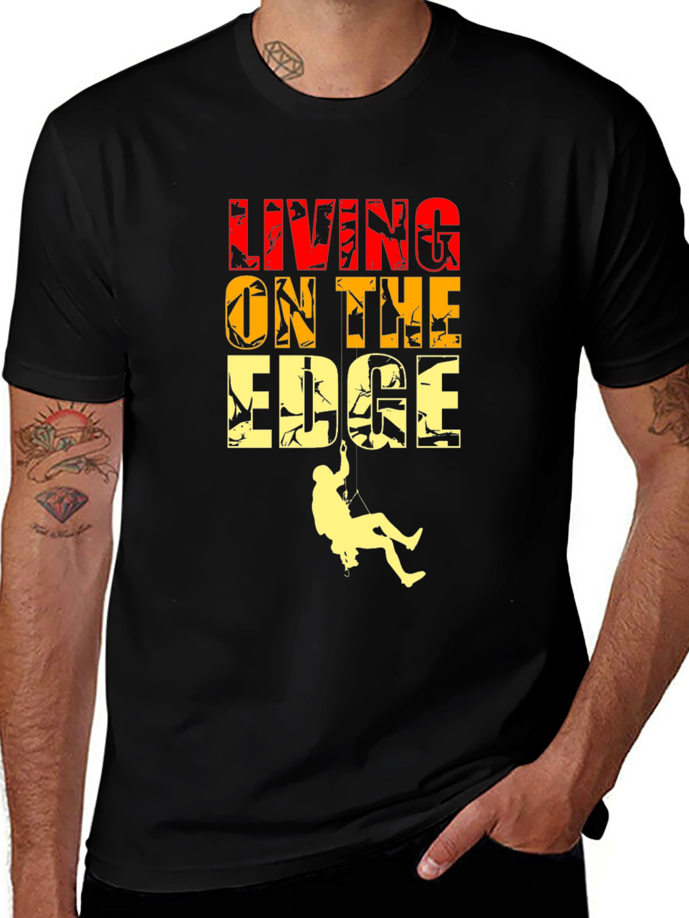 Living On The Edge Graphic T-Shirt