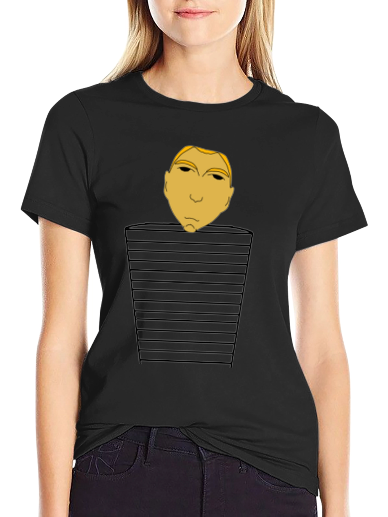 Abstract Face Portrait Graphic T-Shirt