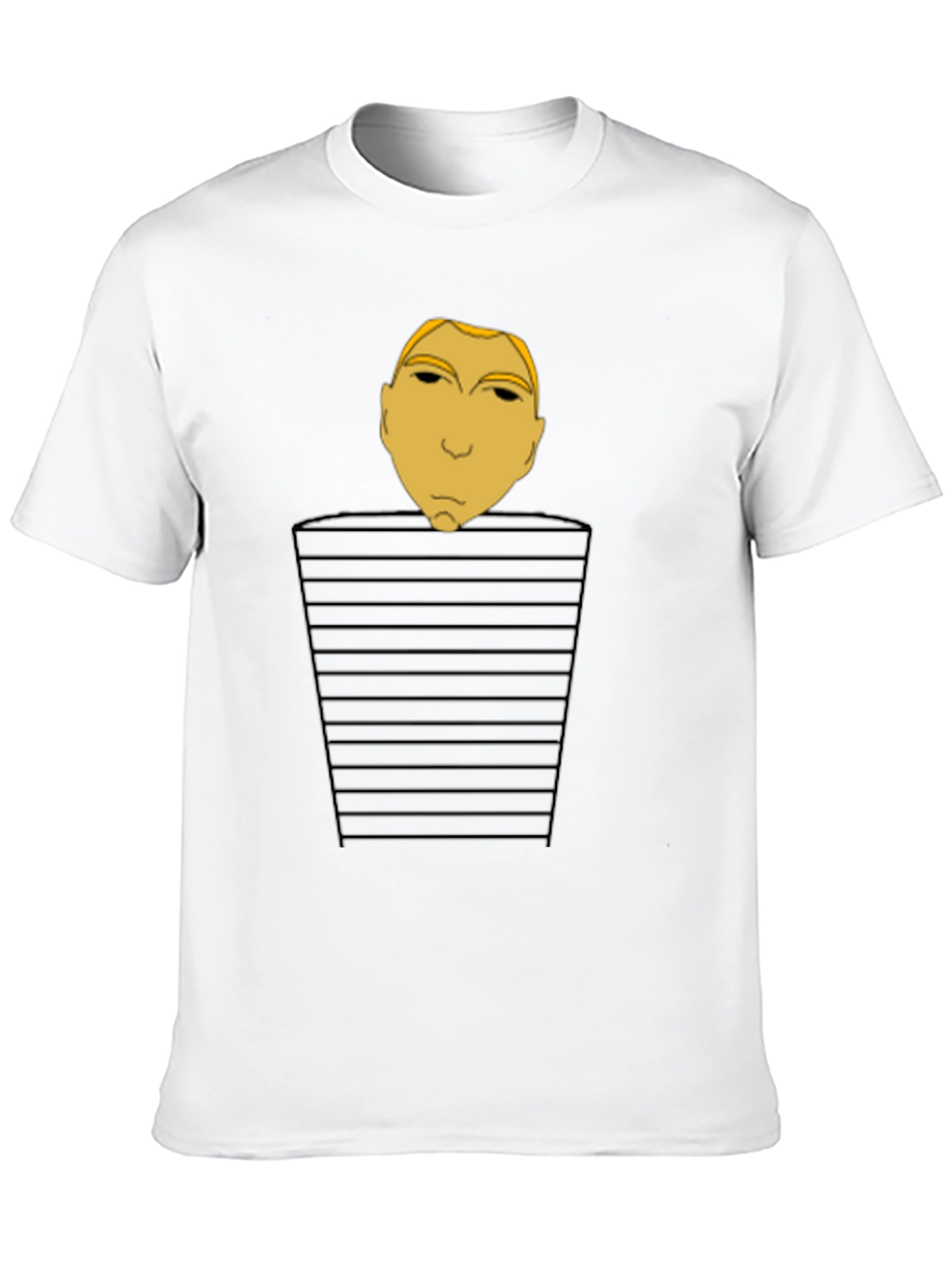 Abstract Face Portrait Graphic T-Shirt