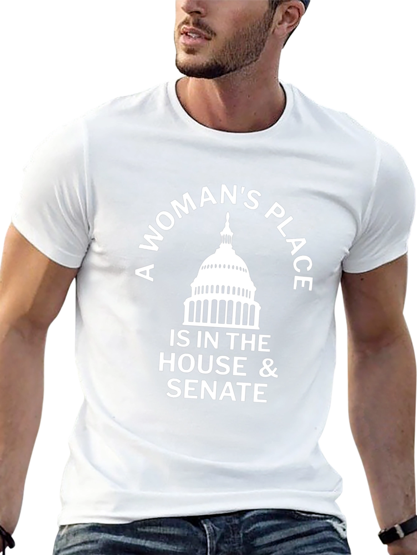 A Womans Place House & Senate Black T-Shirt