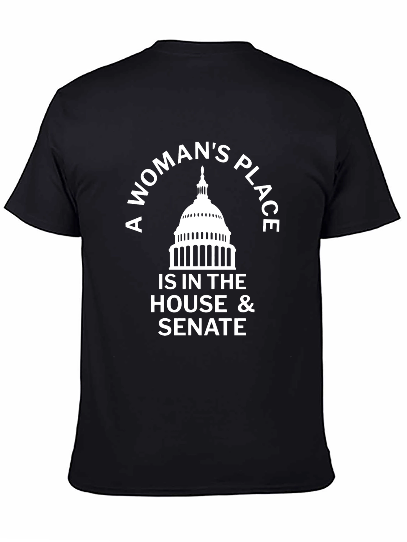 A Womans Place House & Senate Black T-Shirt