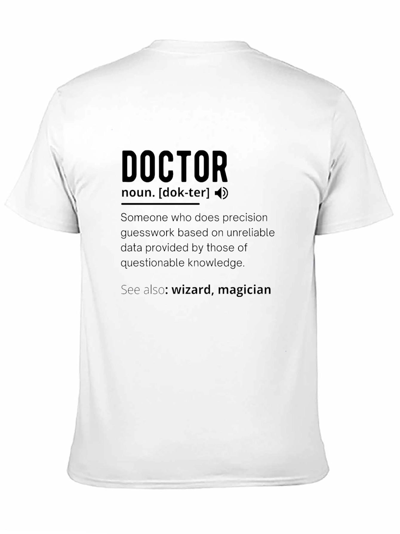 Doctor Definition Black T-Shirt