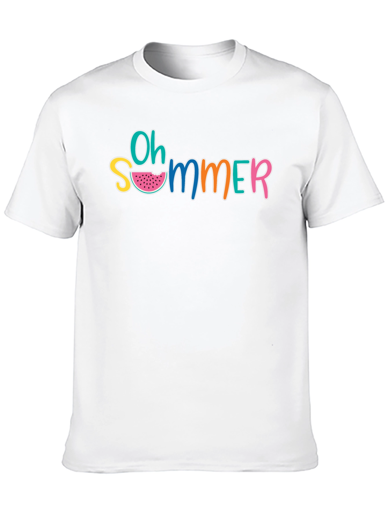 Oh Summer Graphic T-Shirt - Black Casual Tee