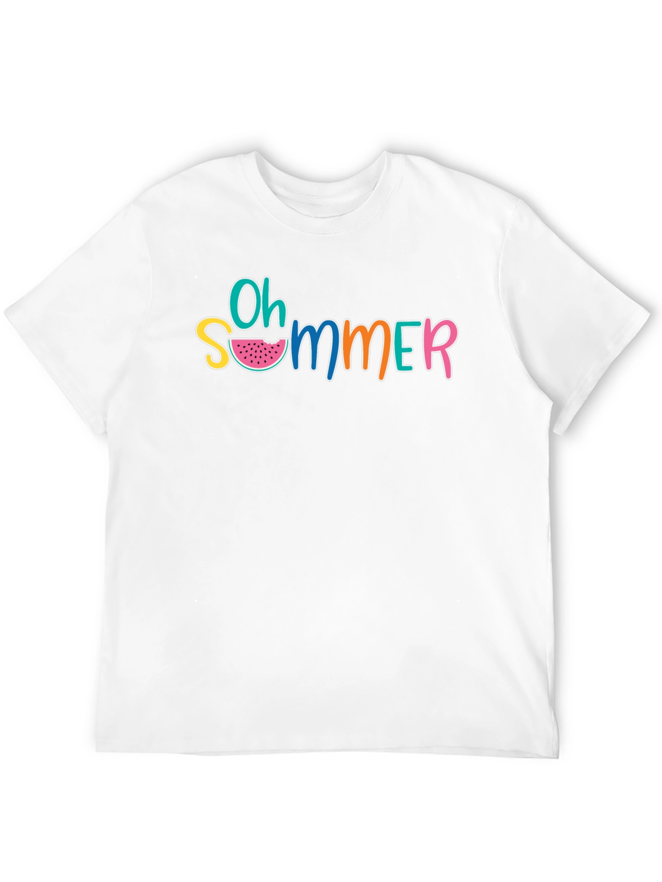 Oh Summer Graphic T-Shirt - Black Casual Tee
