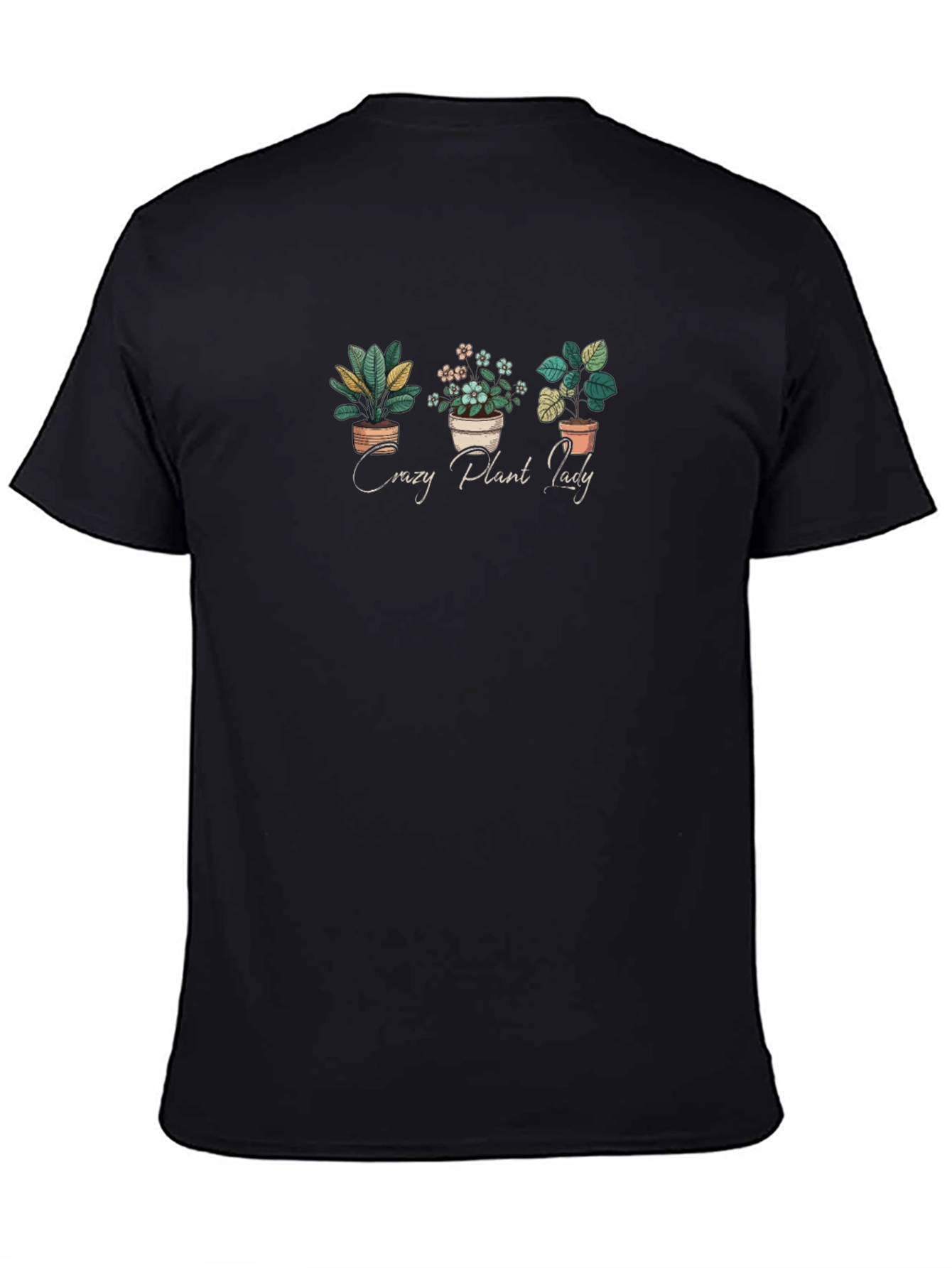 Crazy Plant Lady Graphic Tee - Black T-Shirt