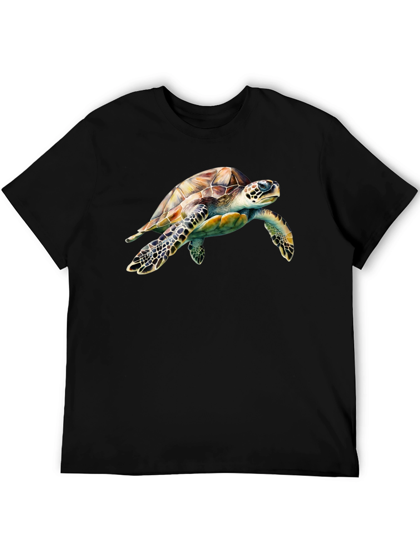 Sea Turtle Graphic Black T-Shirt
