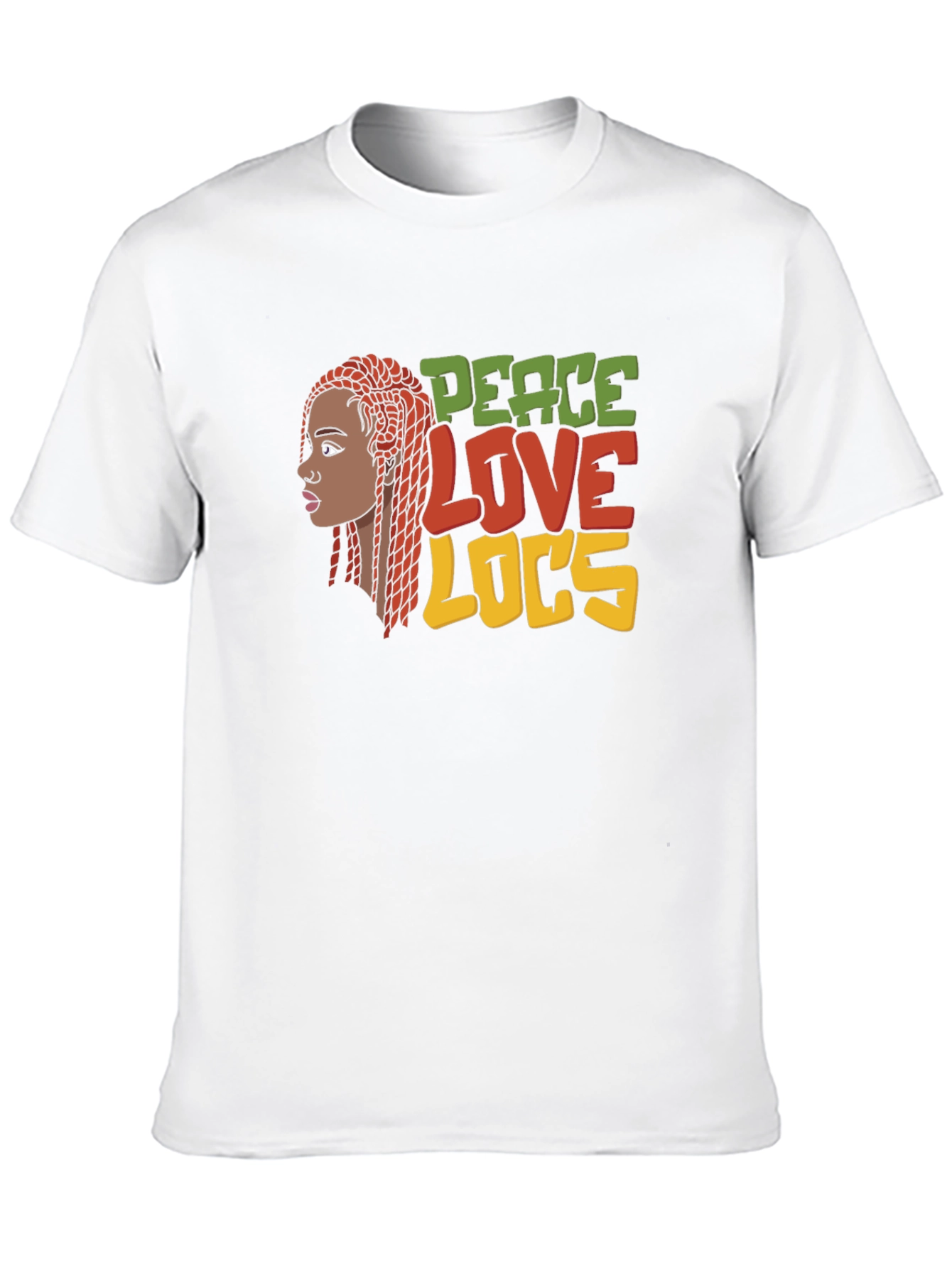 Peace Love Locs T-Shirt - Black Graphic Tee