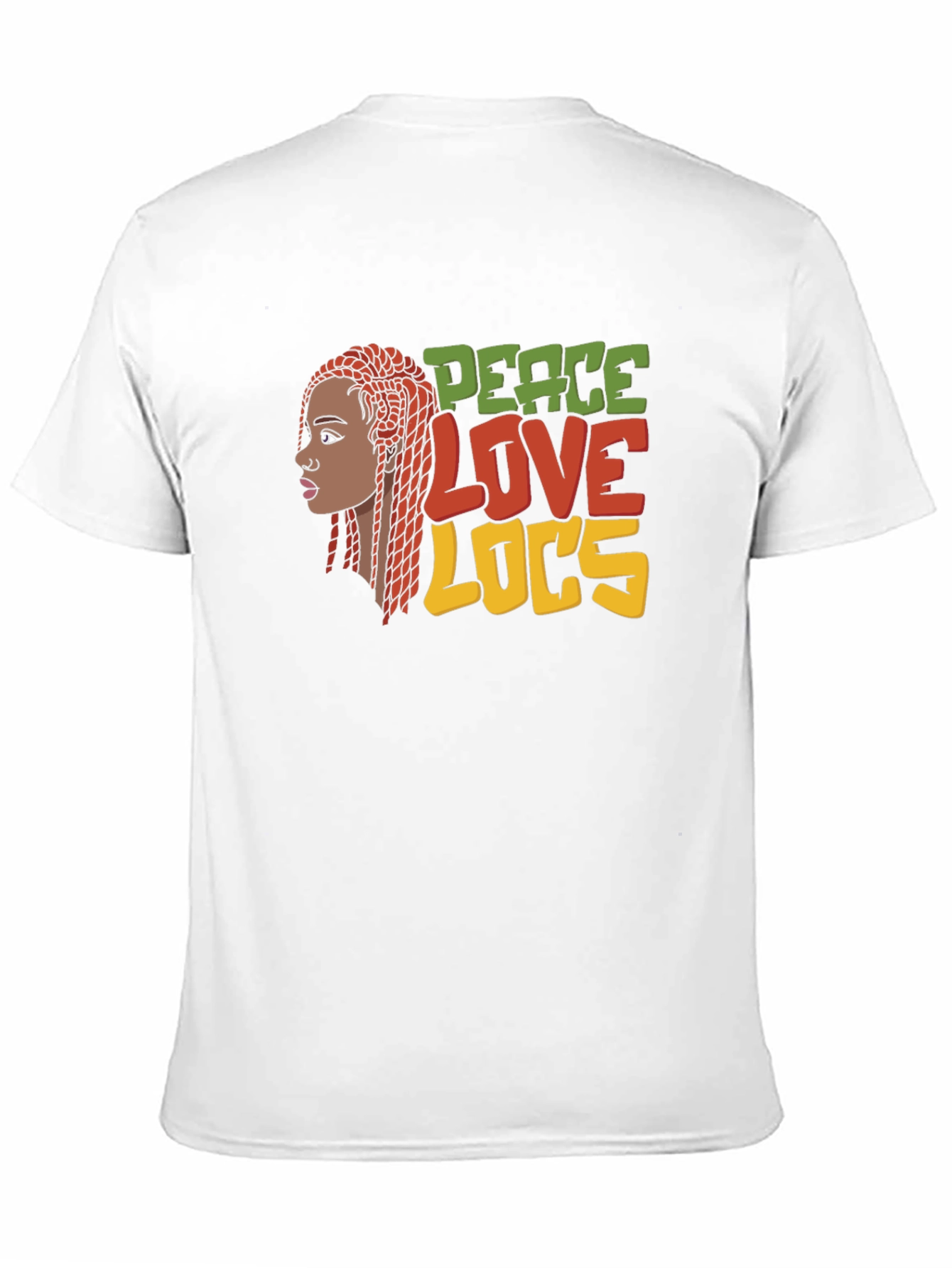 Peace Love Locs T-Shirt - Black Graphic Tee