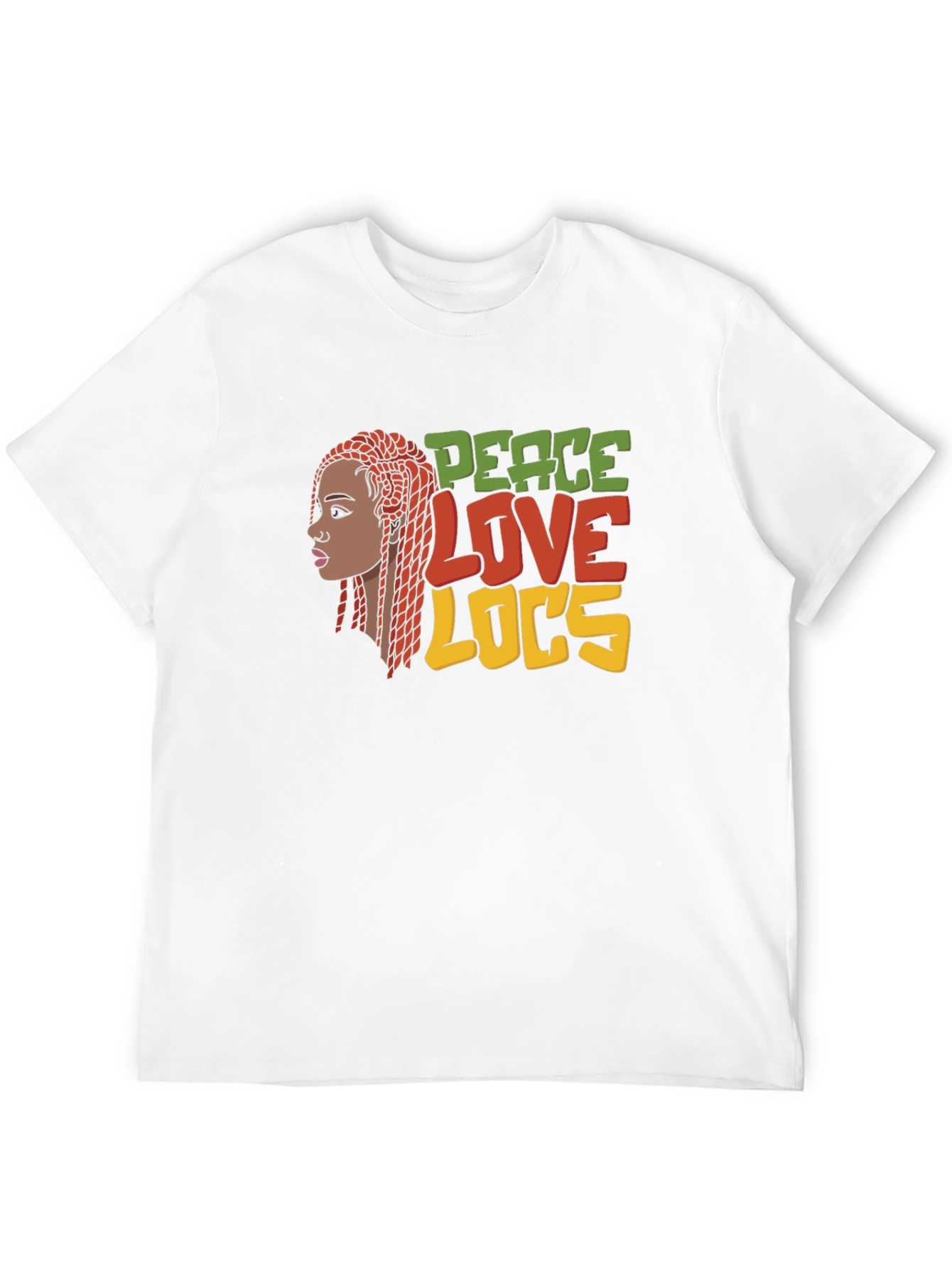 Peace Love Locs T-Shirt - Black Graphic Tee