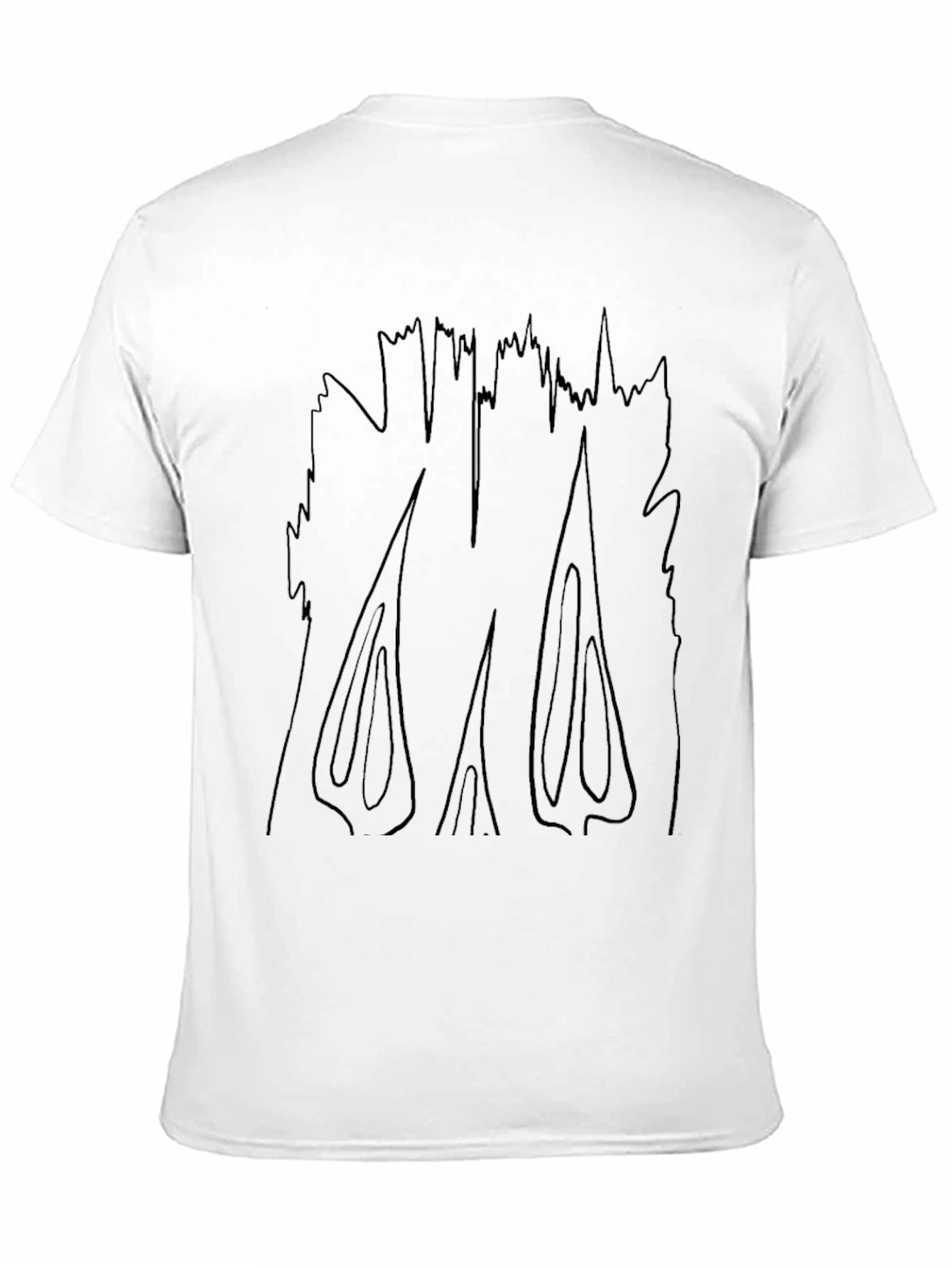 Abstract Graphic Black T-Shirt